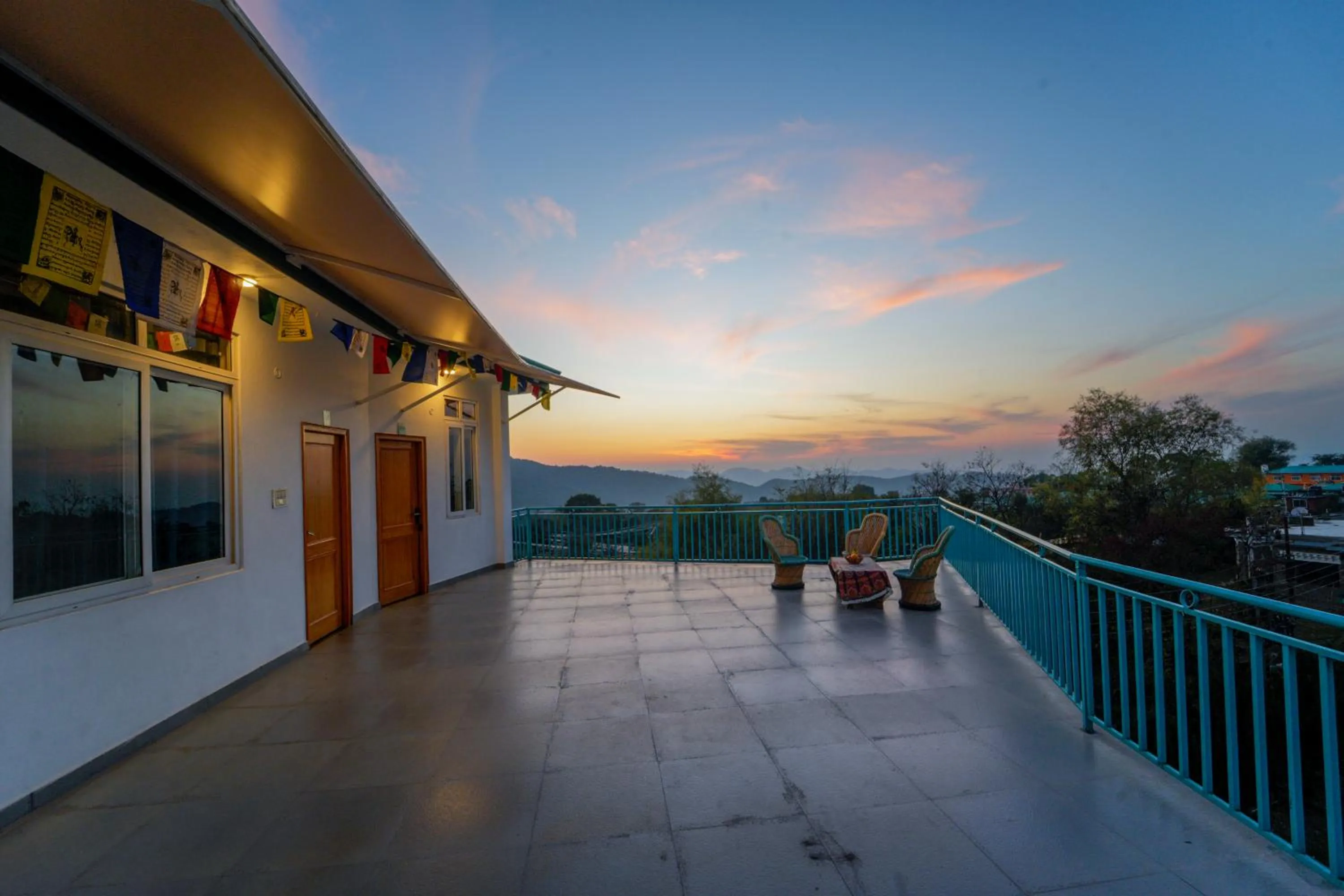 Patio in Chokling ArtHouse - The Treasure of Himalayas