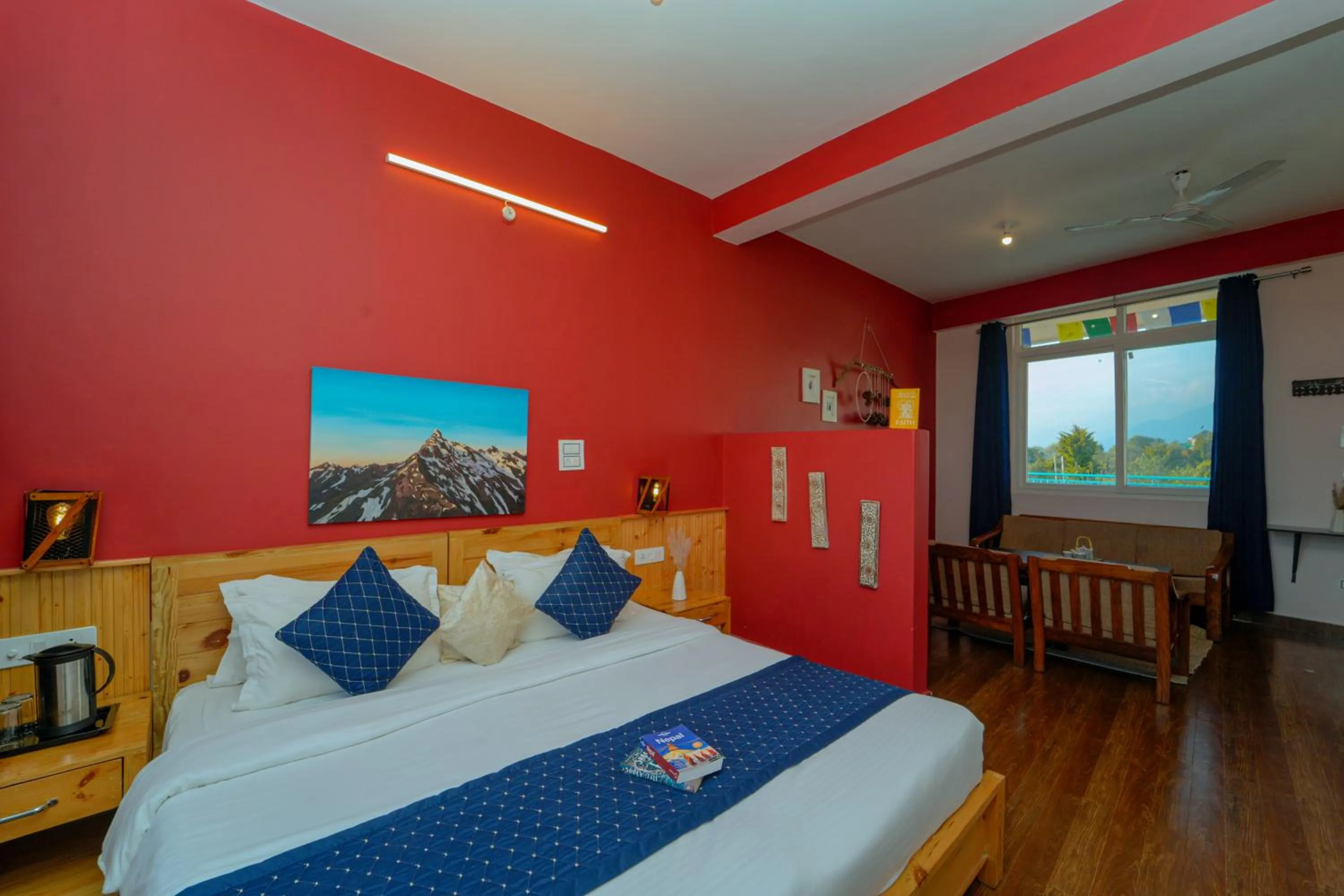 Bed in Chokling ArtHouse - The Treasure of Himalayas