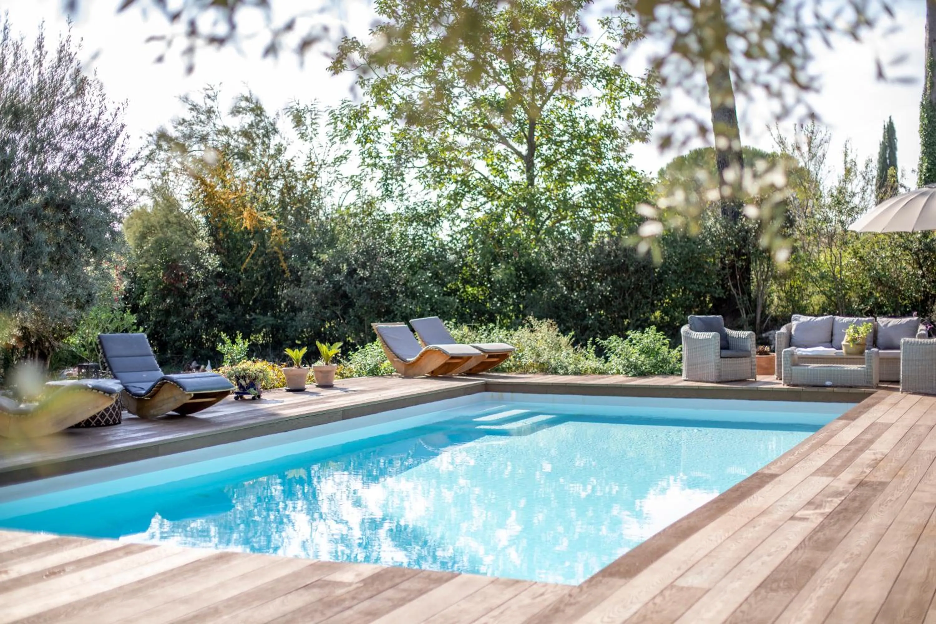 Garden in Le Mas des Romarins, FAYENCE