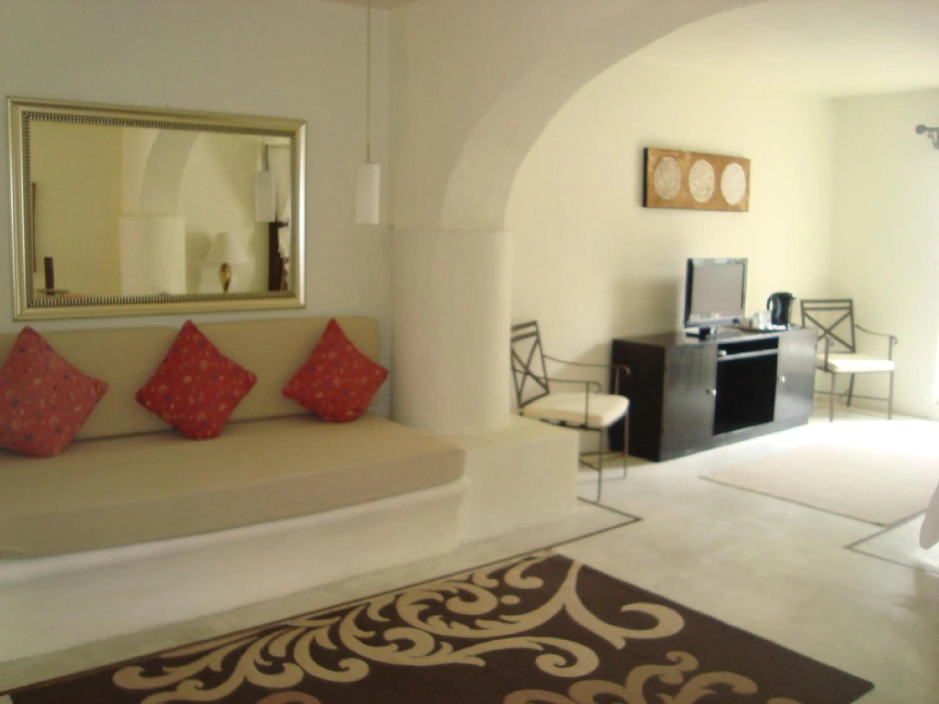 Seating area, Bed in Hotel Spa Sitio Sagrado