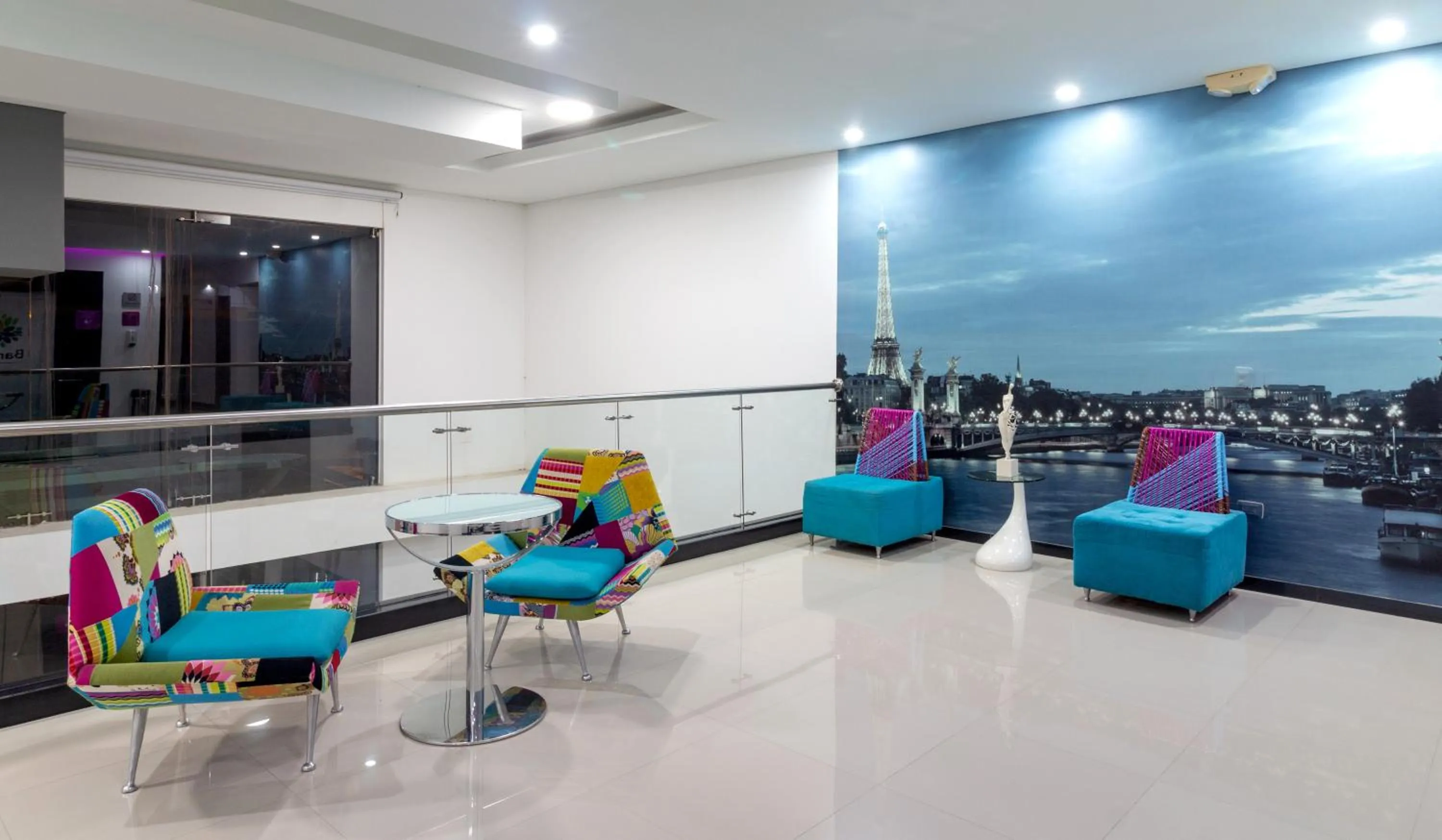 Seating area in Hotel Baroca