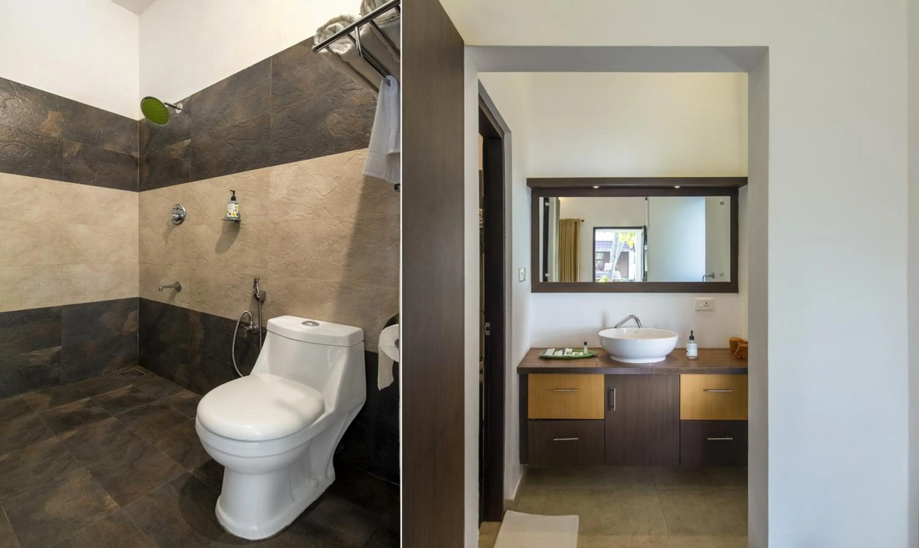 Toilet in Treebo Majestic Retreat