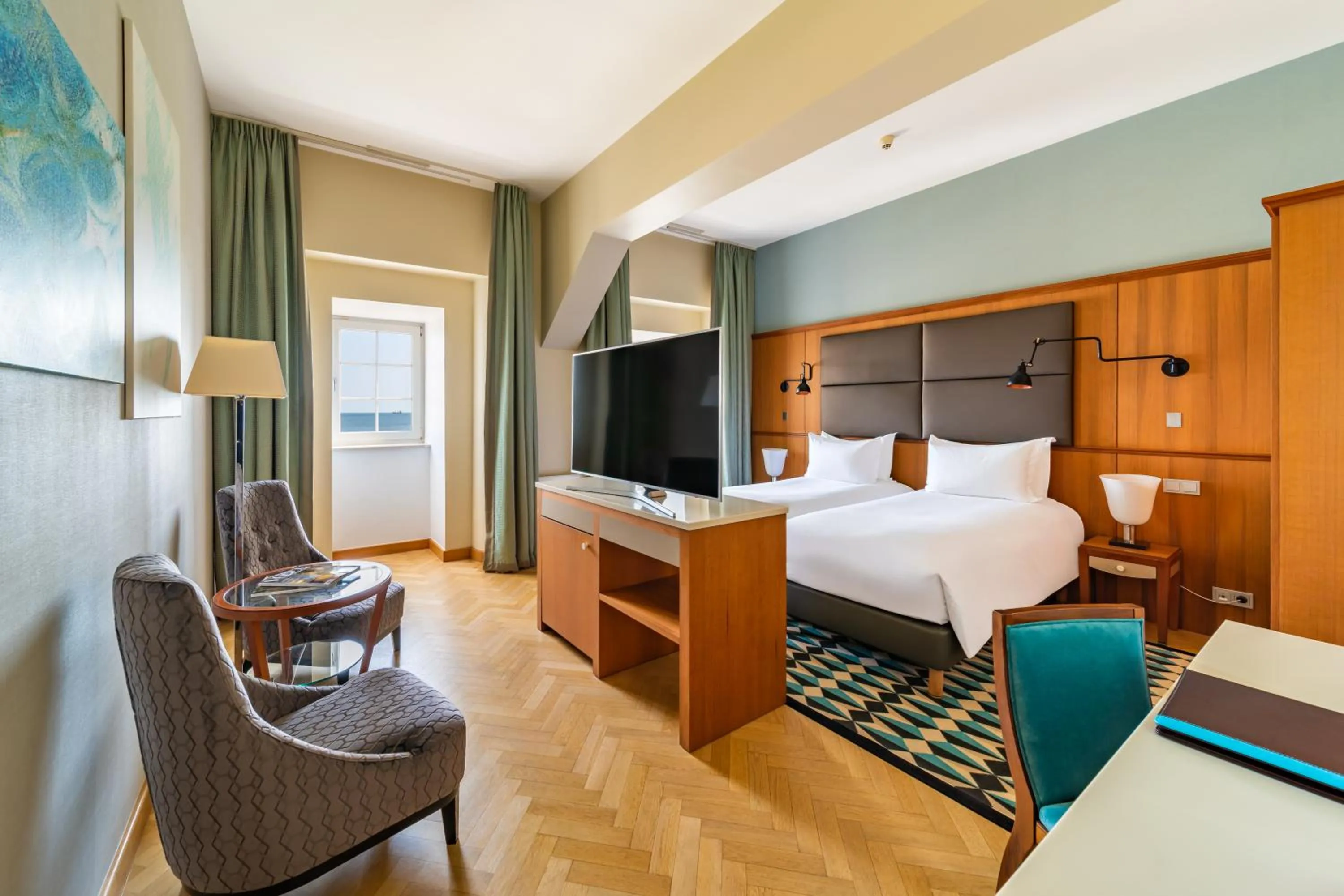 Bed in Sofitel Grand Sopot