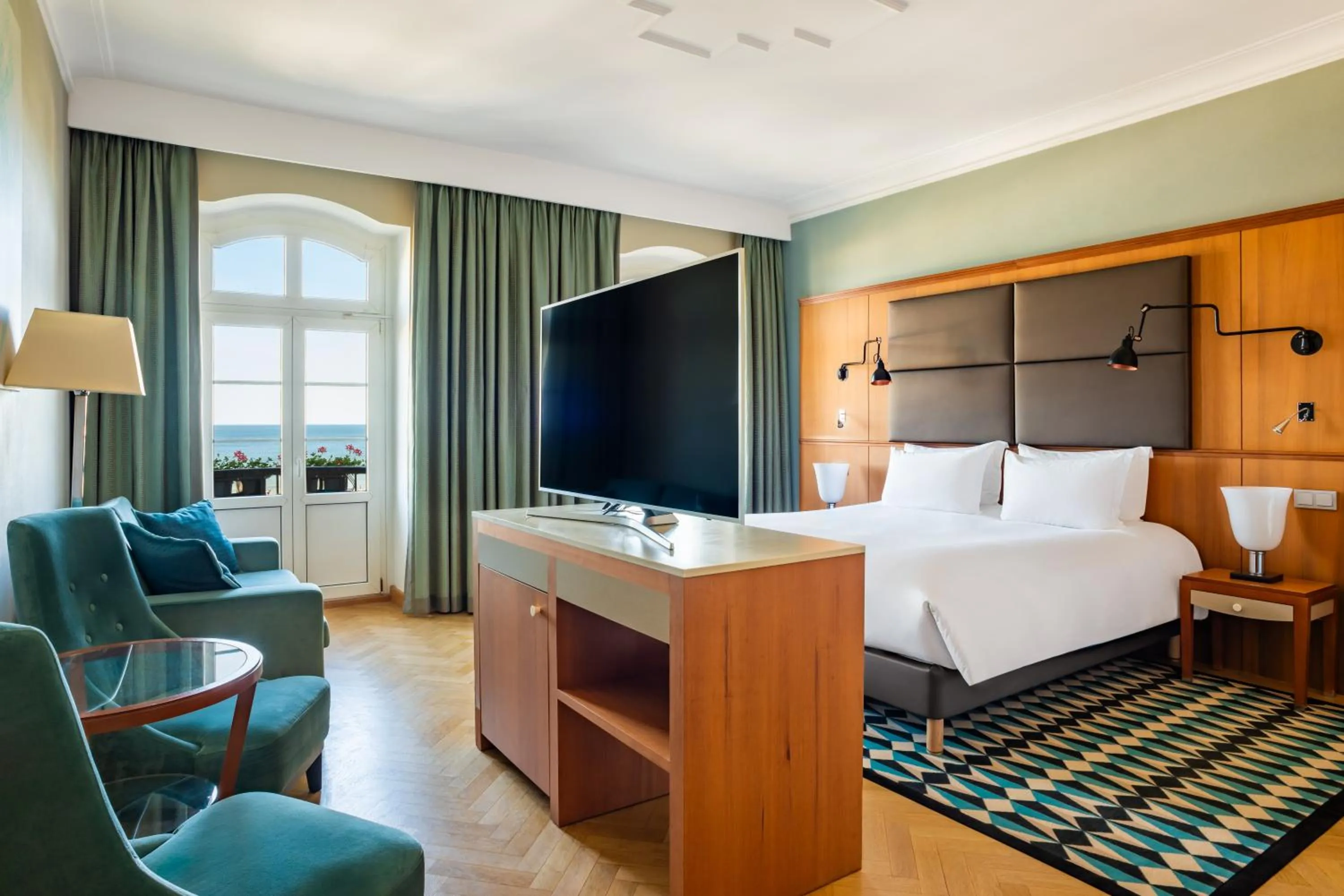 Bed in Sofitel Grand Sopot