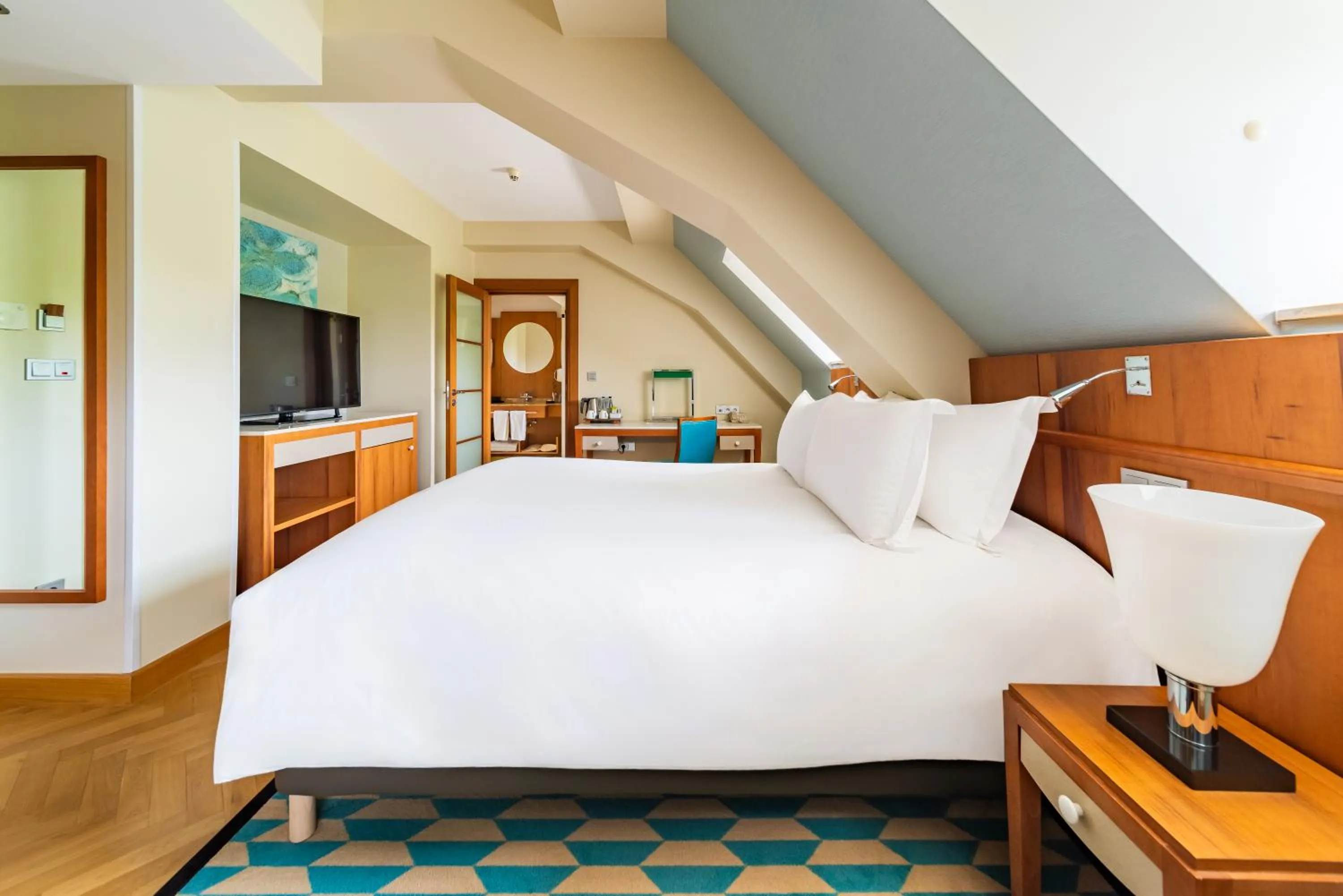 Bed in Sofitel Grand Sopot