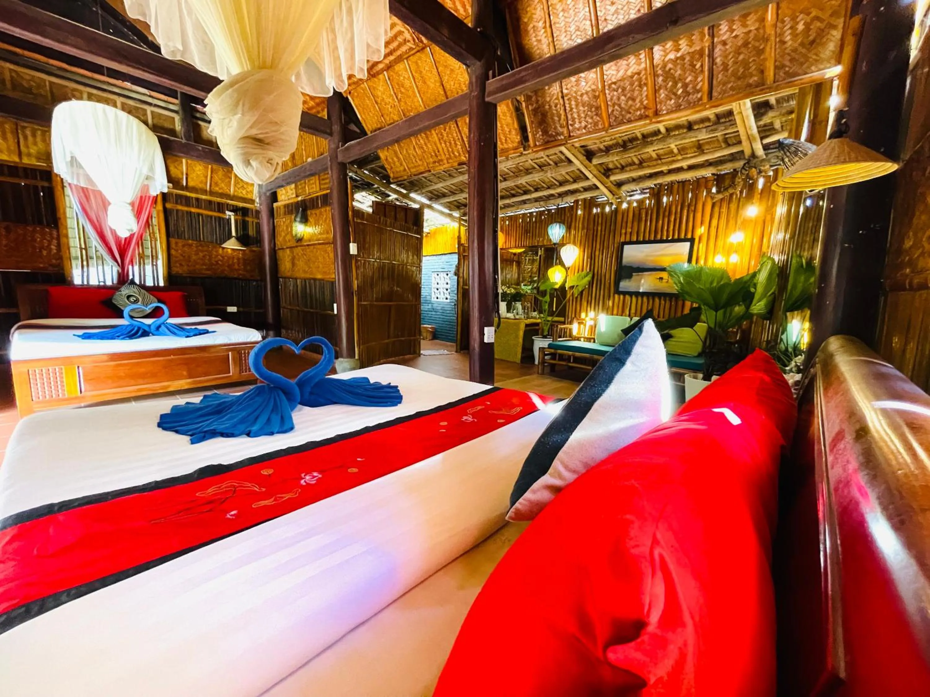 Living room, Bed in Under The Coconut Tree Hoi An