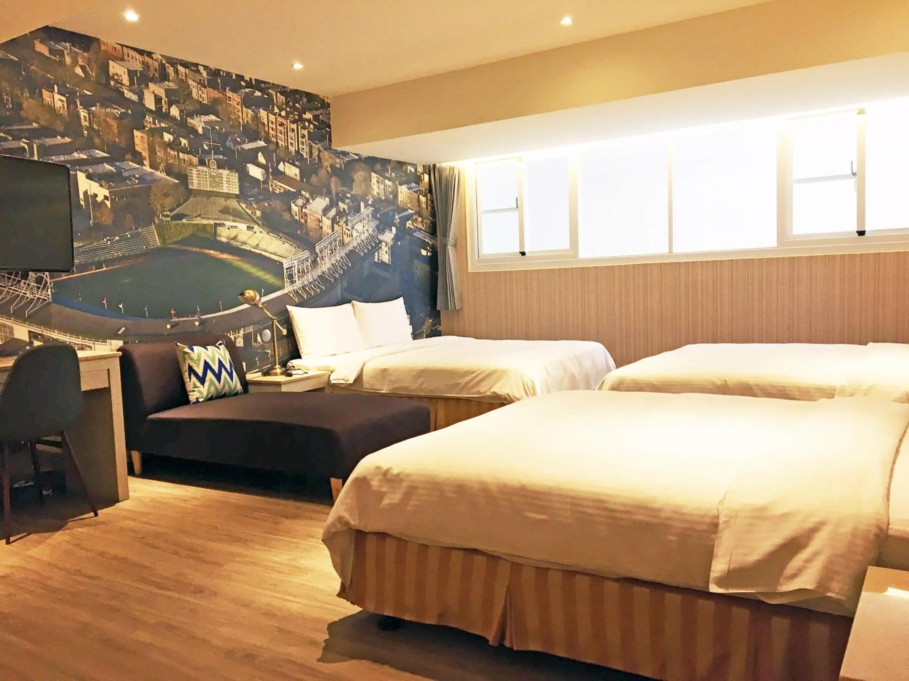 Bed in La Hotel-Baseball Theme Hall