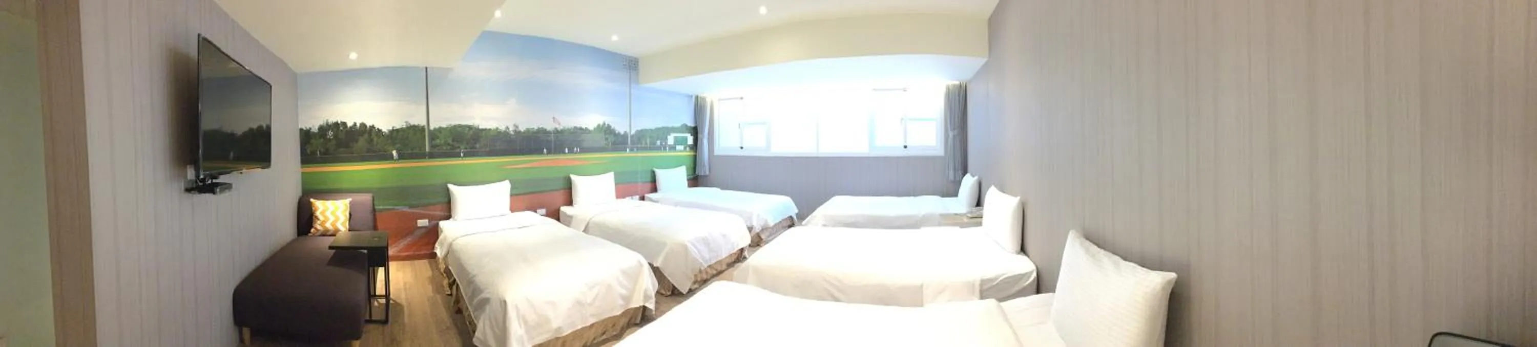 Bed in La Hotel-Baseball Theme Hall