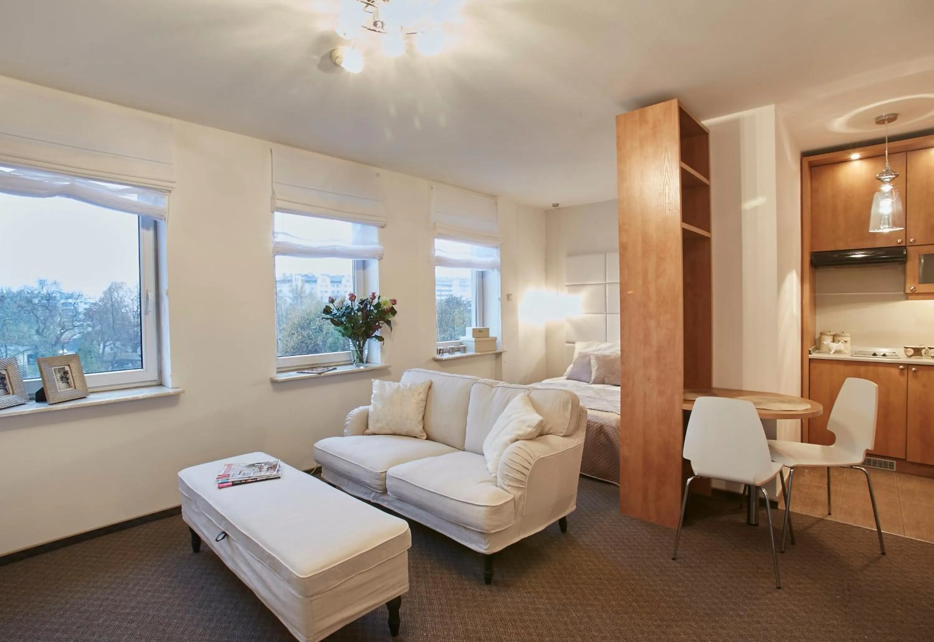 Bed in Warsaw Apartments Magnolie