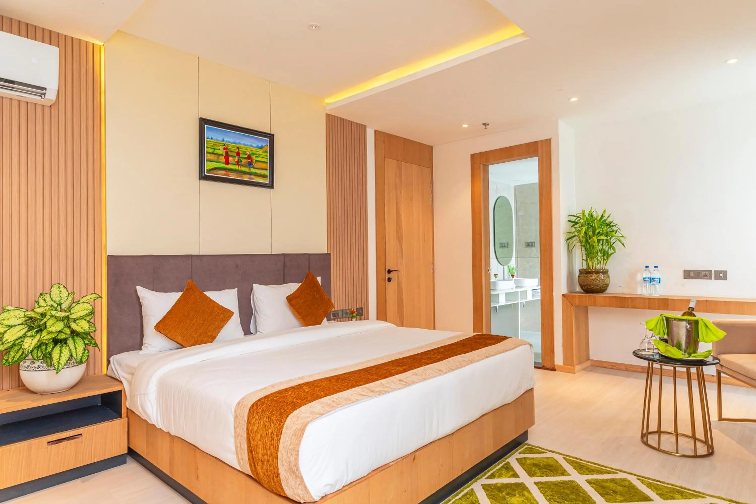 Bed in Lumbini Green Resort