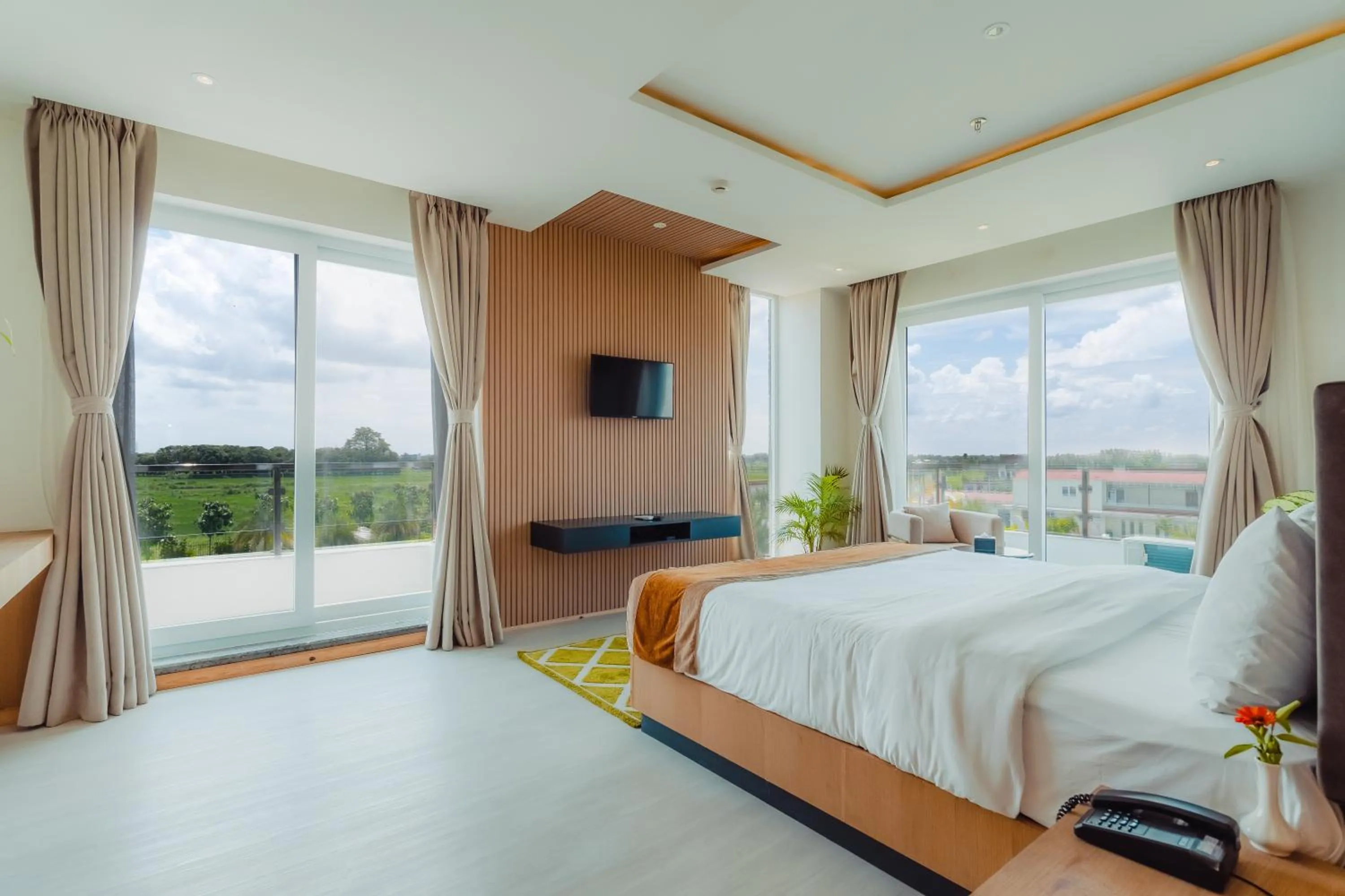 Bed in Lumbini Green Resort