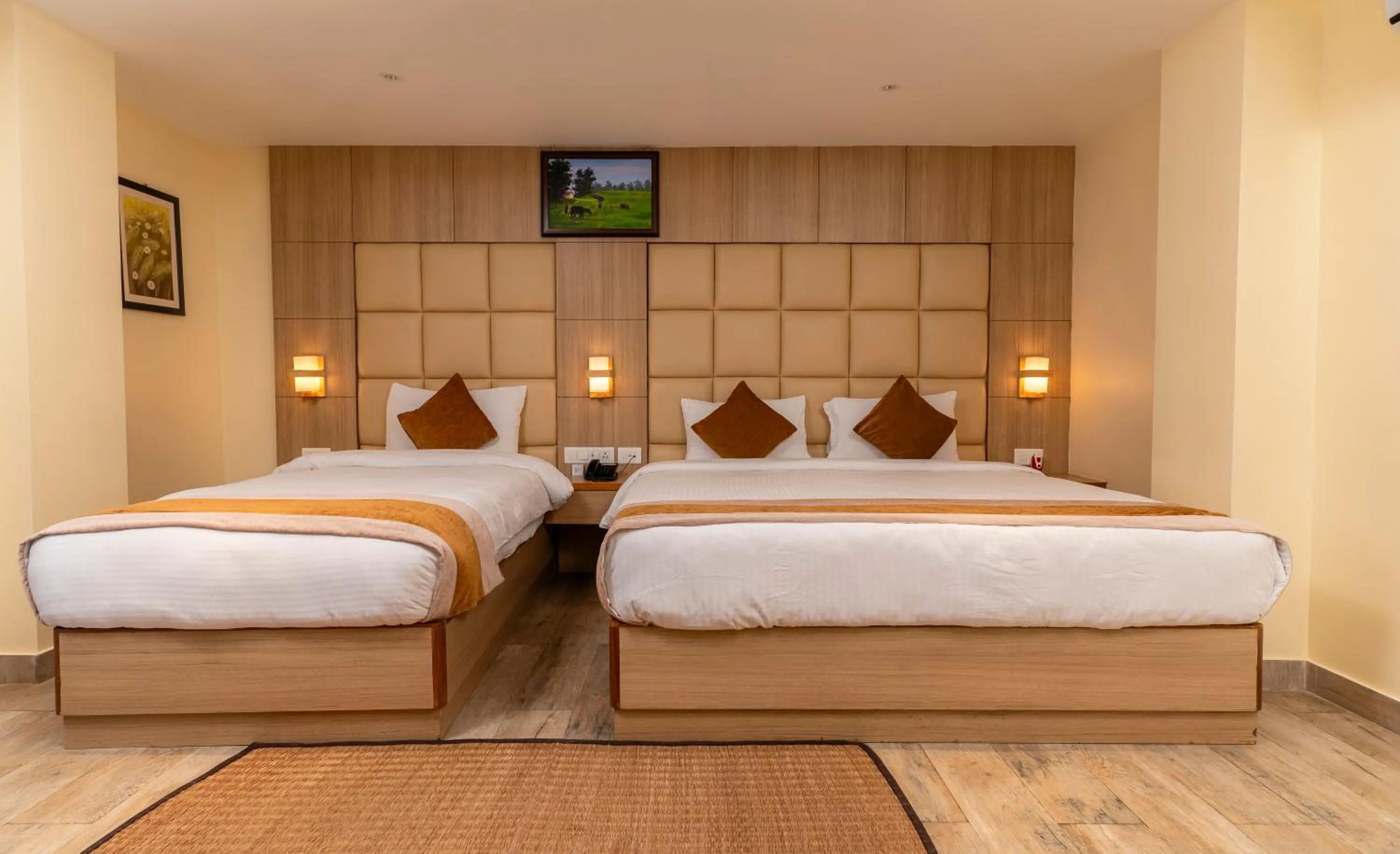 Bedroom in Lumbini Green Resort