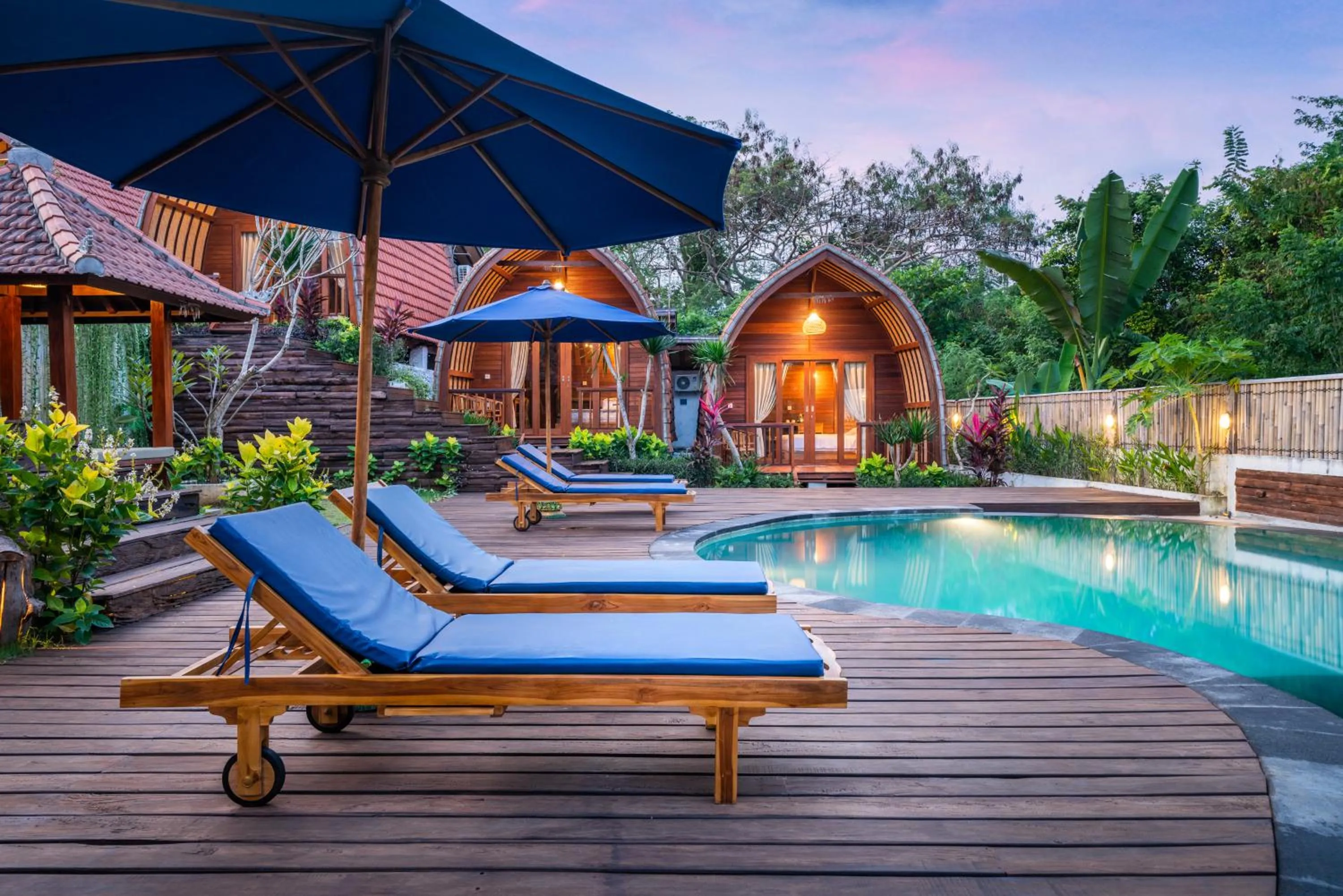 Pool view in Lumbung Sari