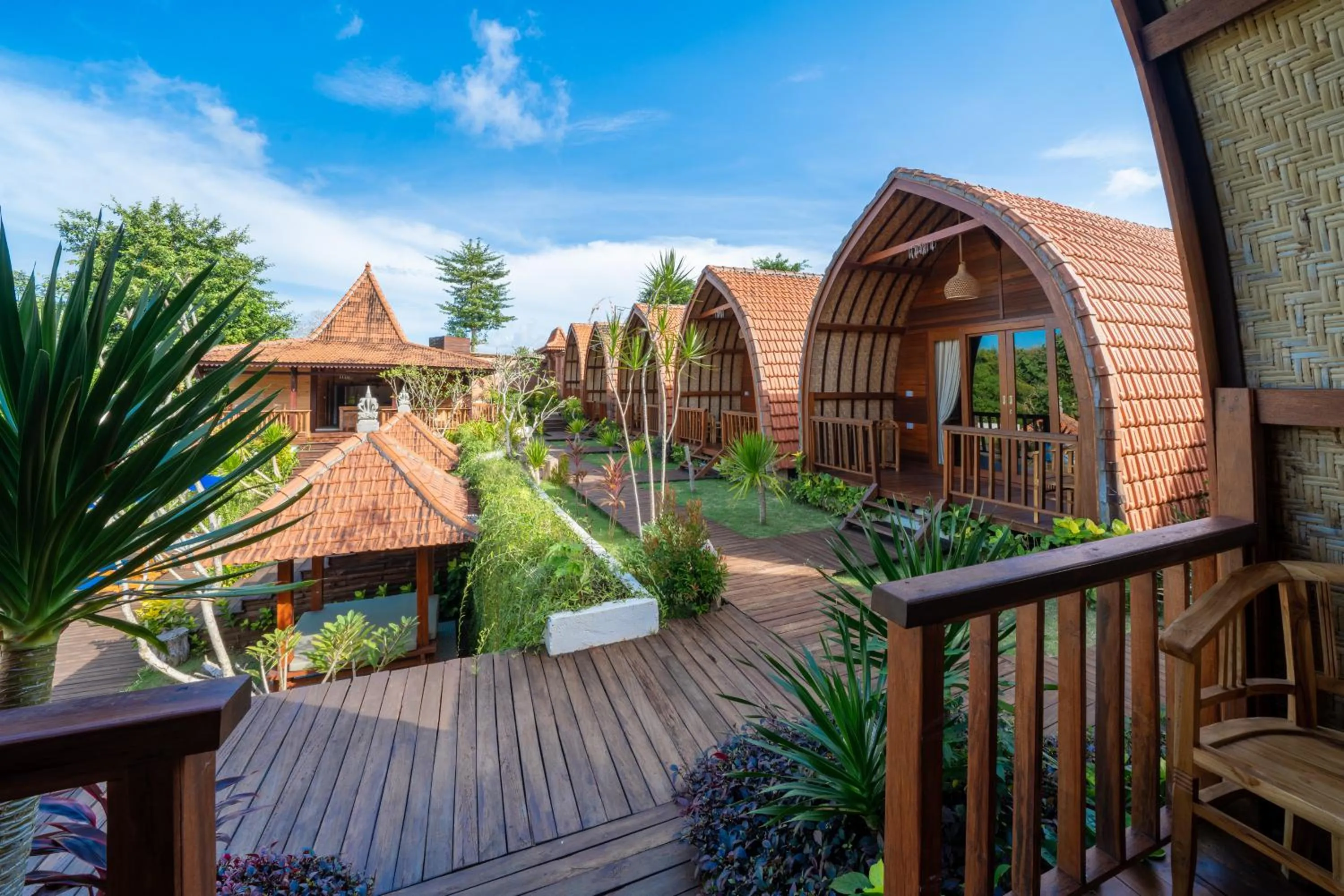 Garden view in Lumbung Sari