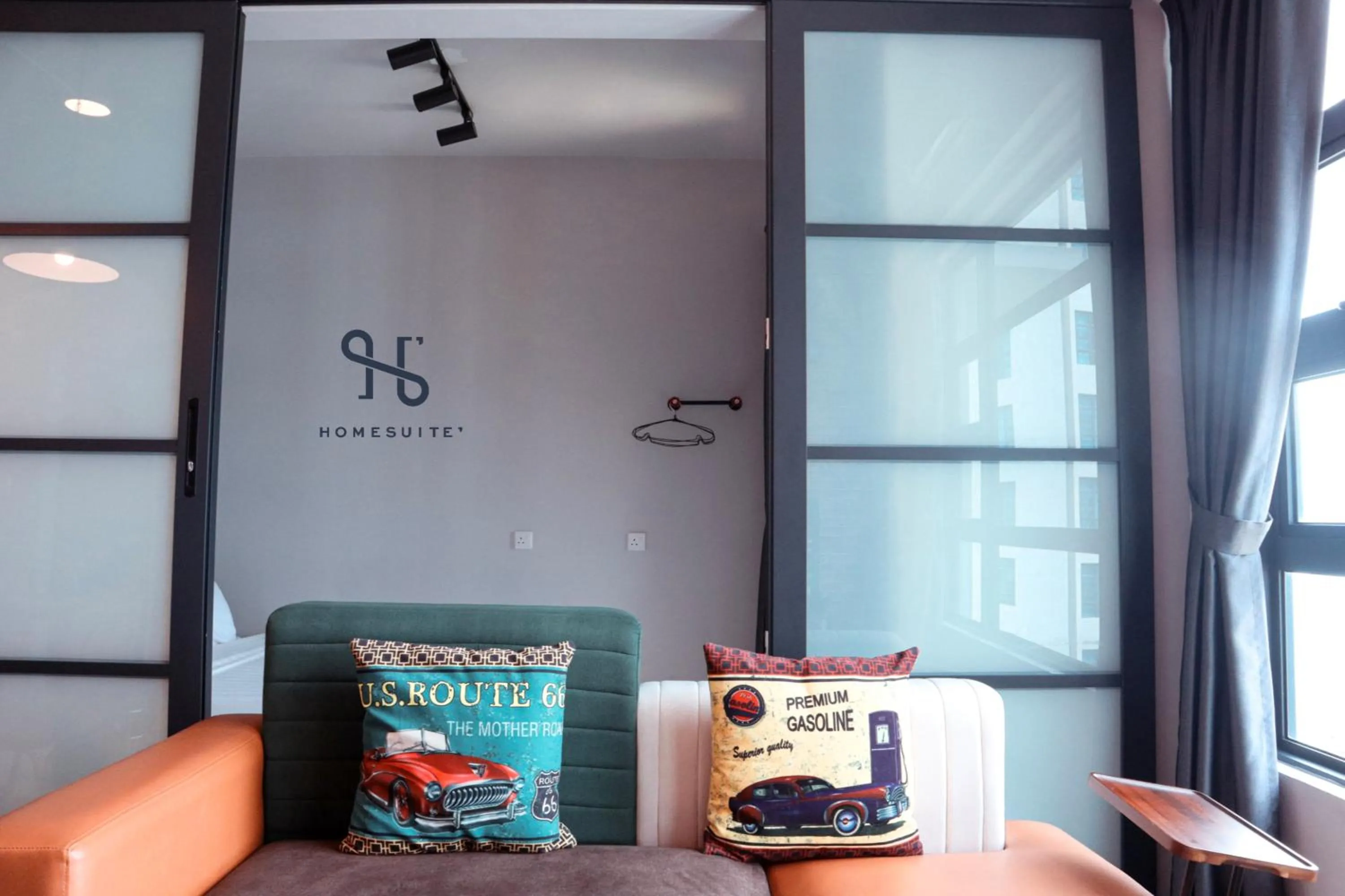 Seating area in Homesuite' Home at Jesselton Quay