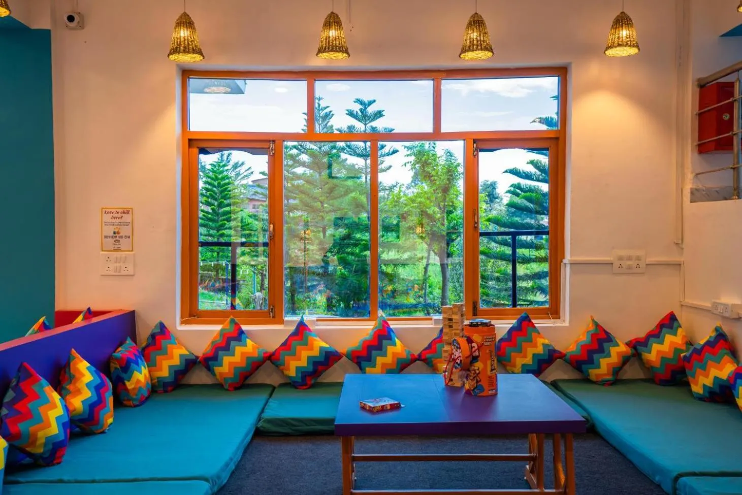 Seating area in goSTOPS Bir, Landing Site