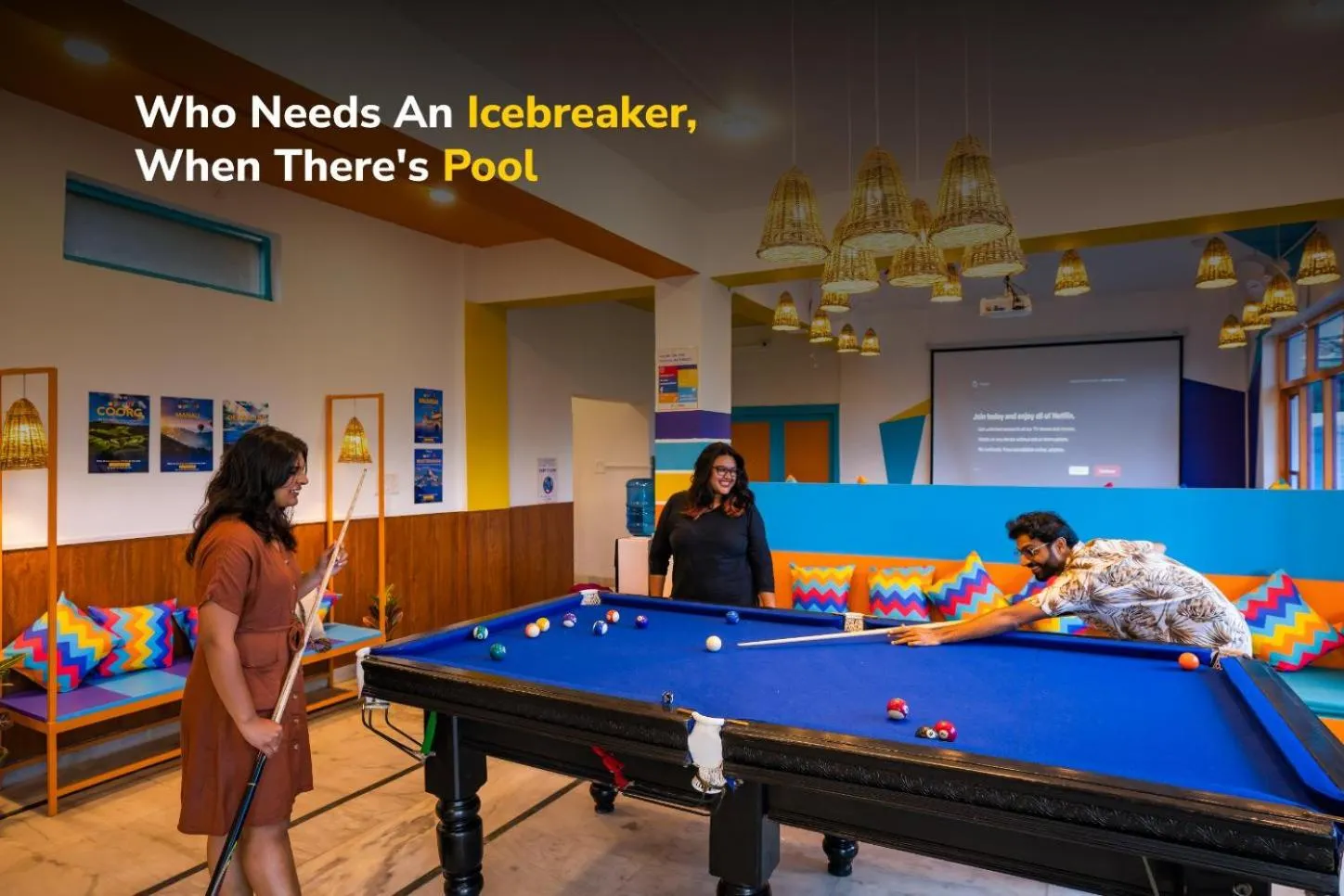 Billiard in goSTOPS Bir, Landing Site