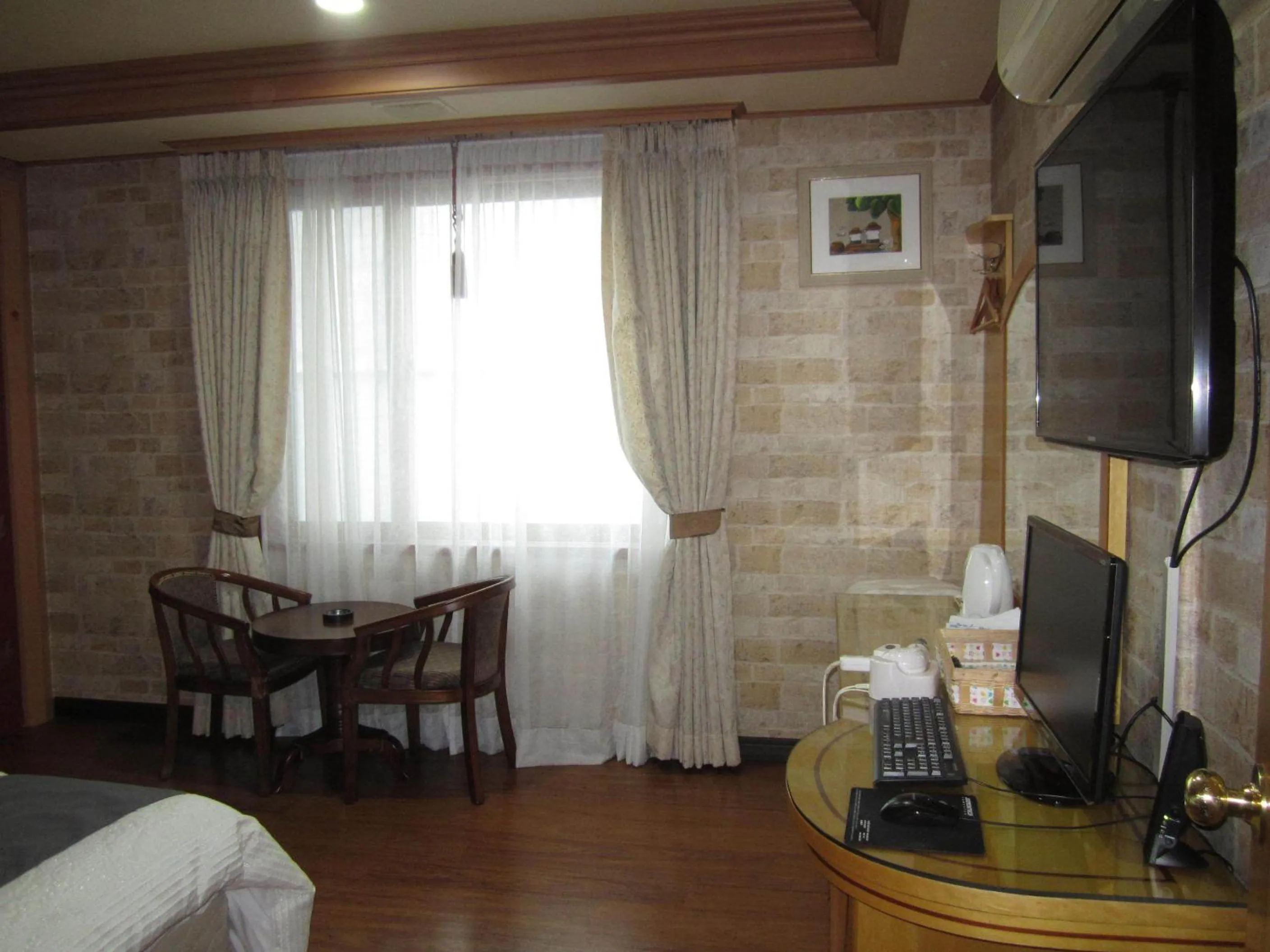 Bed in Jeju Olleh Hotel