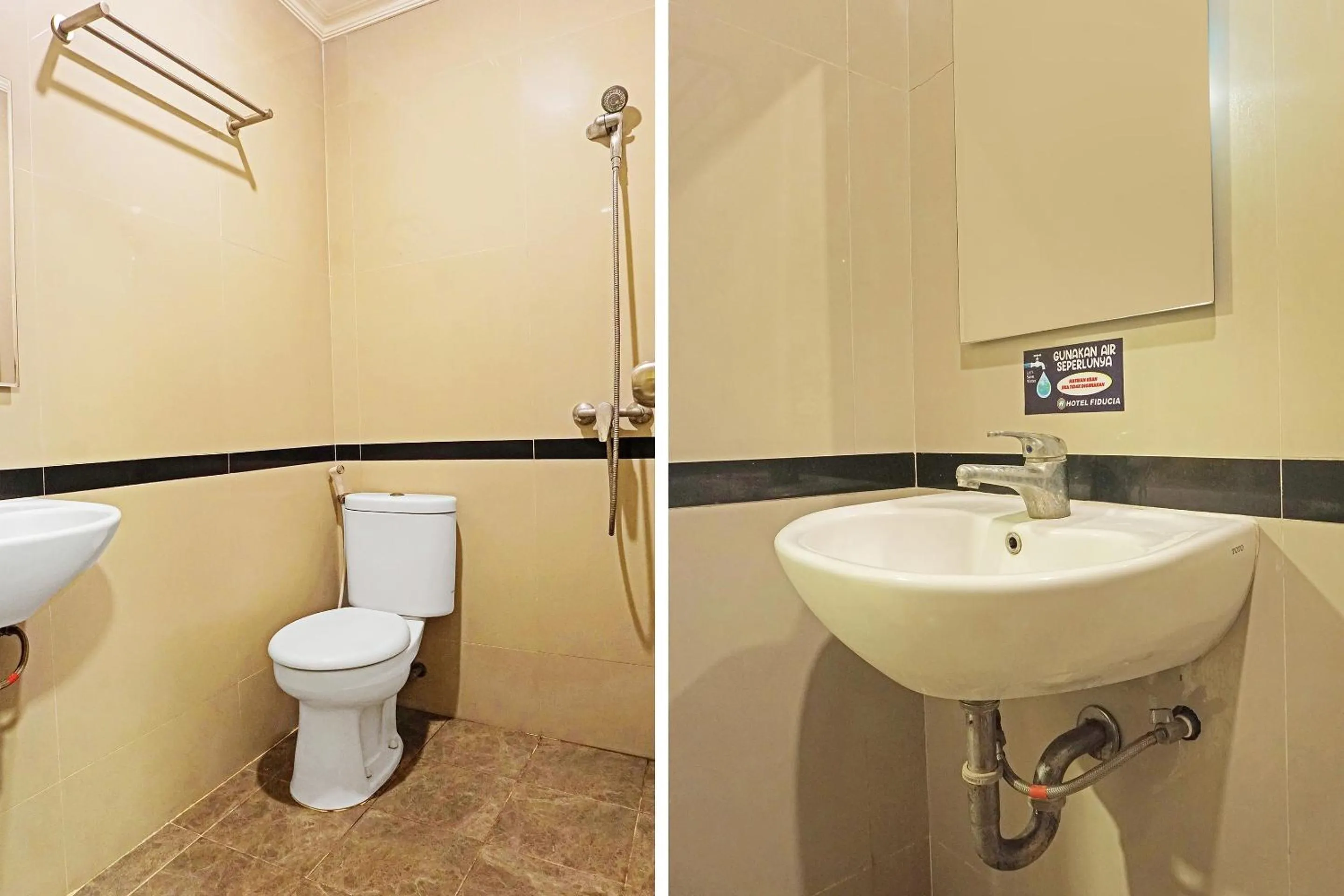 Bathroom in Collection O 91409 Hotel Fiducia Otista 153 - 157