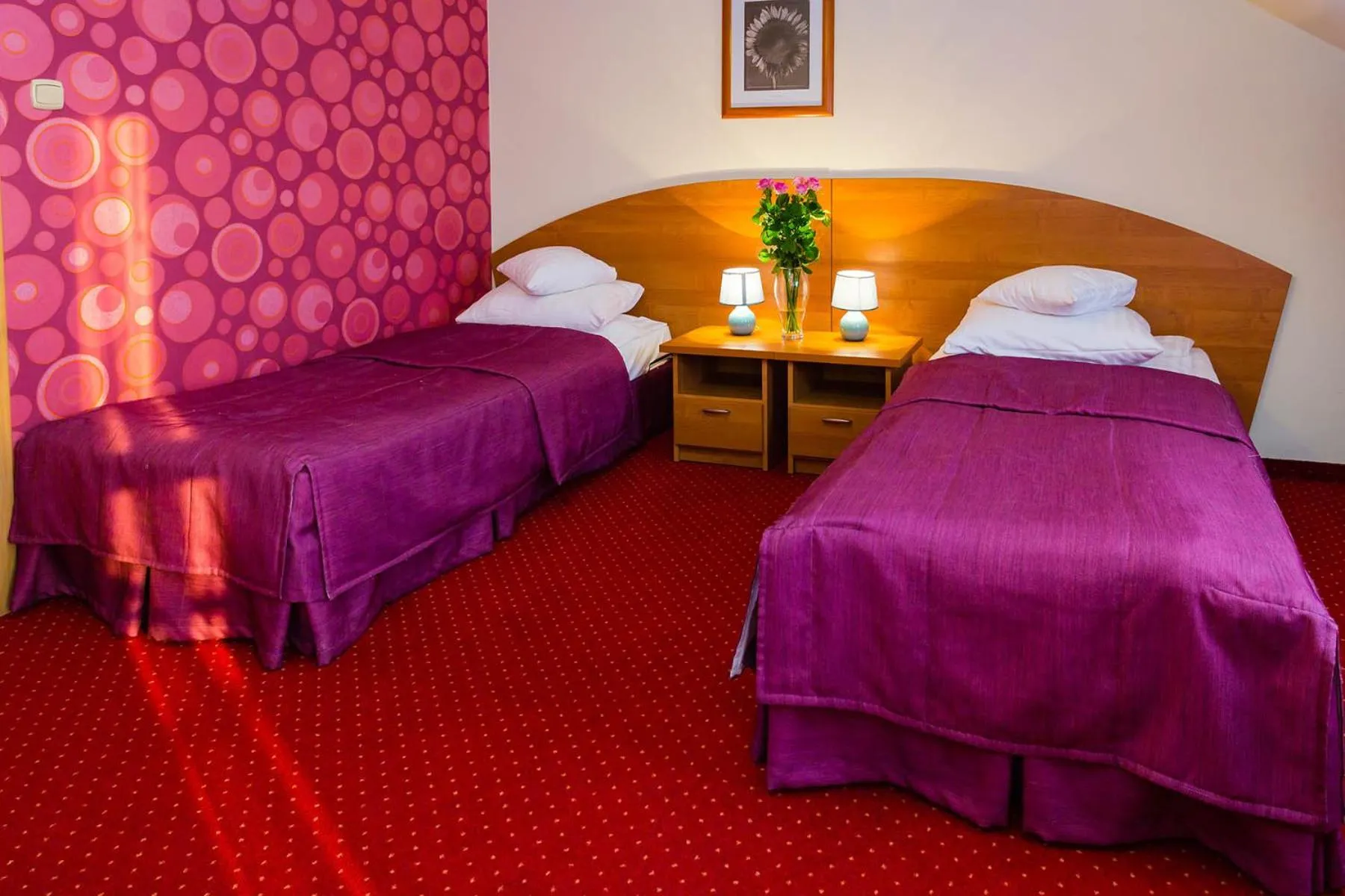 Bed in Hotel Ognisty Ptak