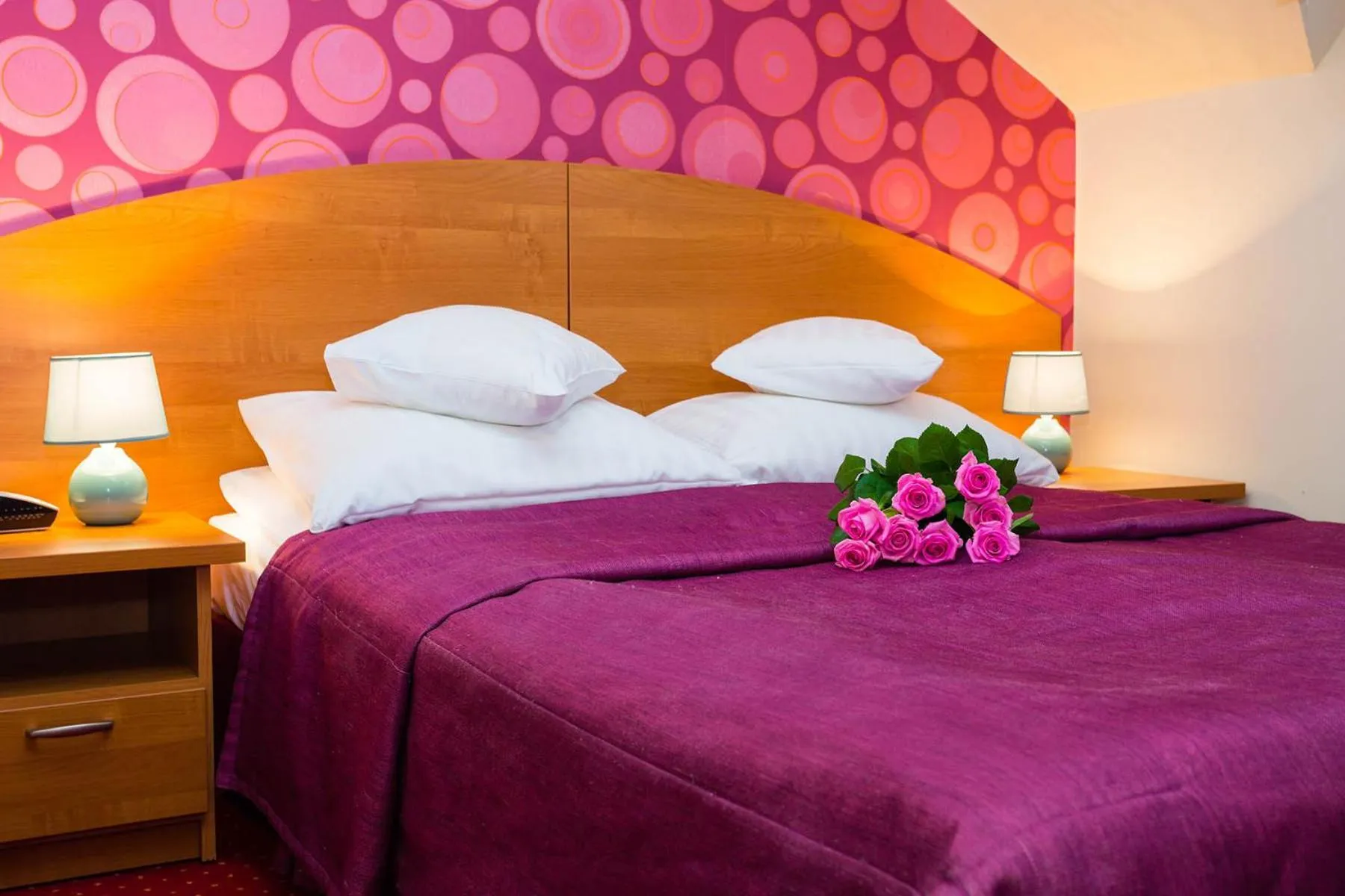 Bed in Hotel Ognisty Ptak