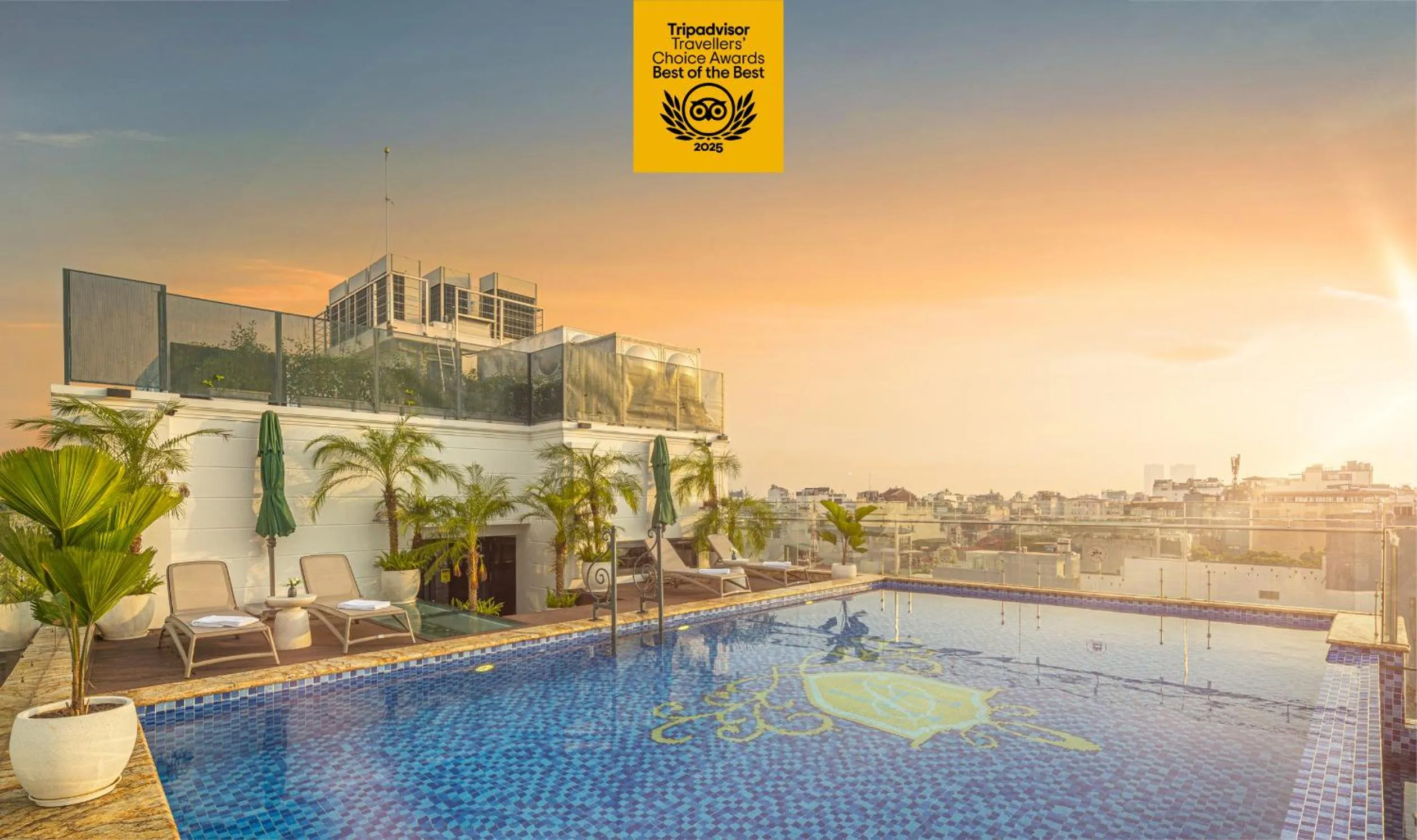 Swimming pool in Meritel Hanoi