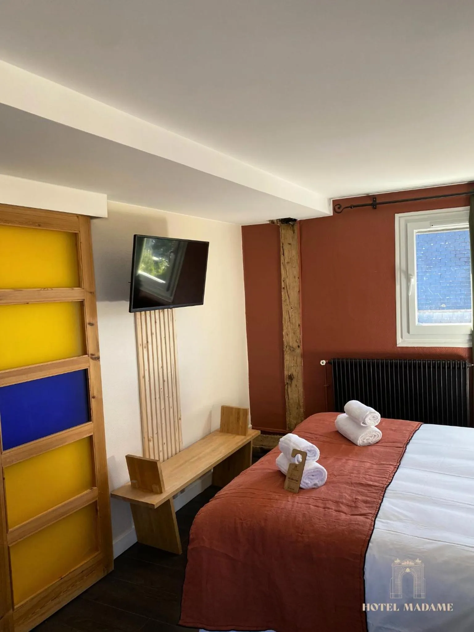 Bedroom, Bed in Hôtel Madame