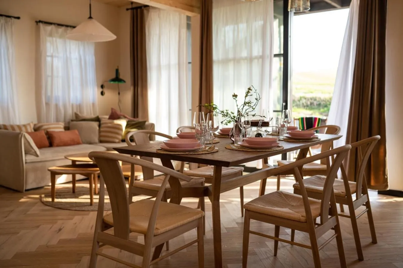 Living room in Villa Greta