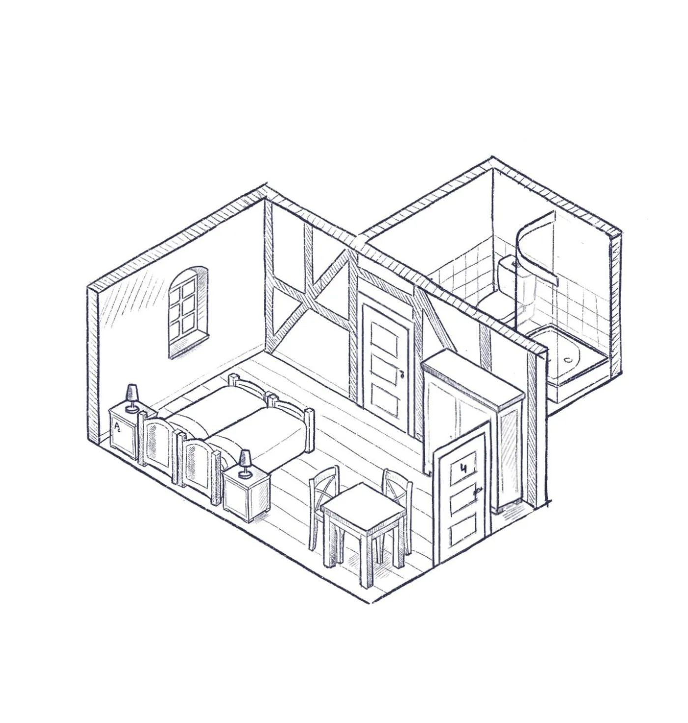 Floor plan in Villa Greta