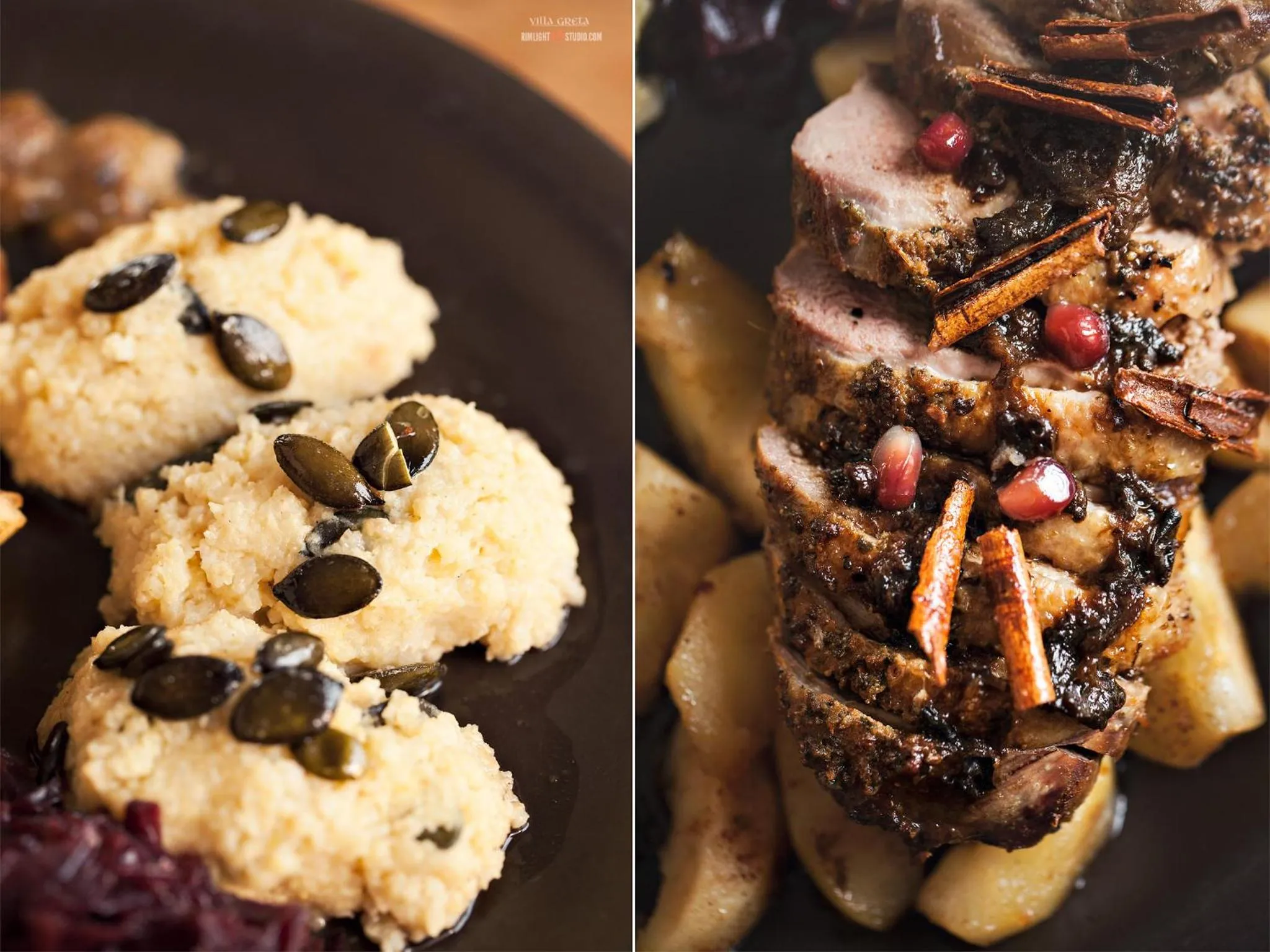 Food and drinks in Villa Greta