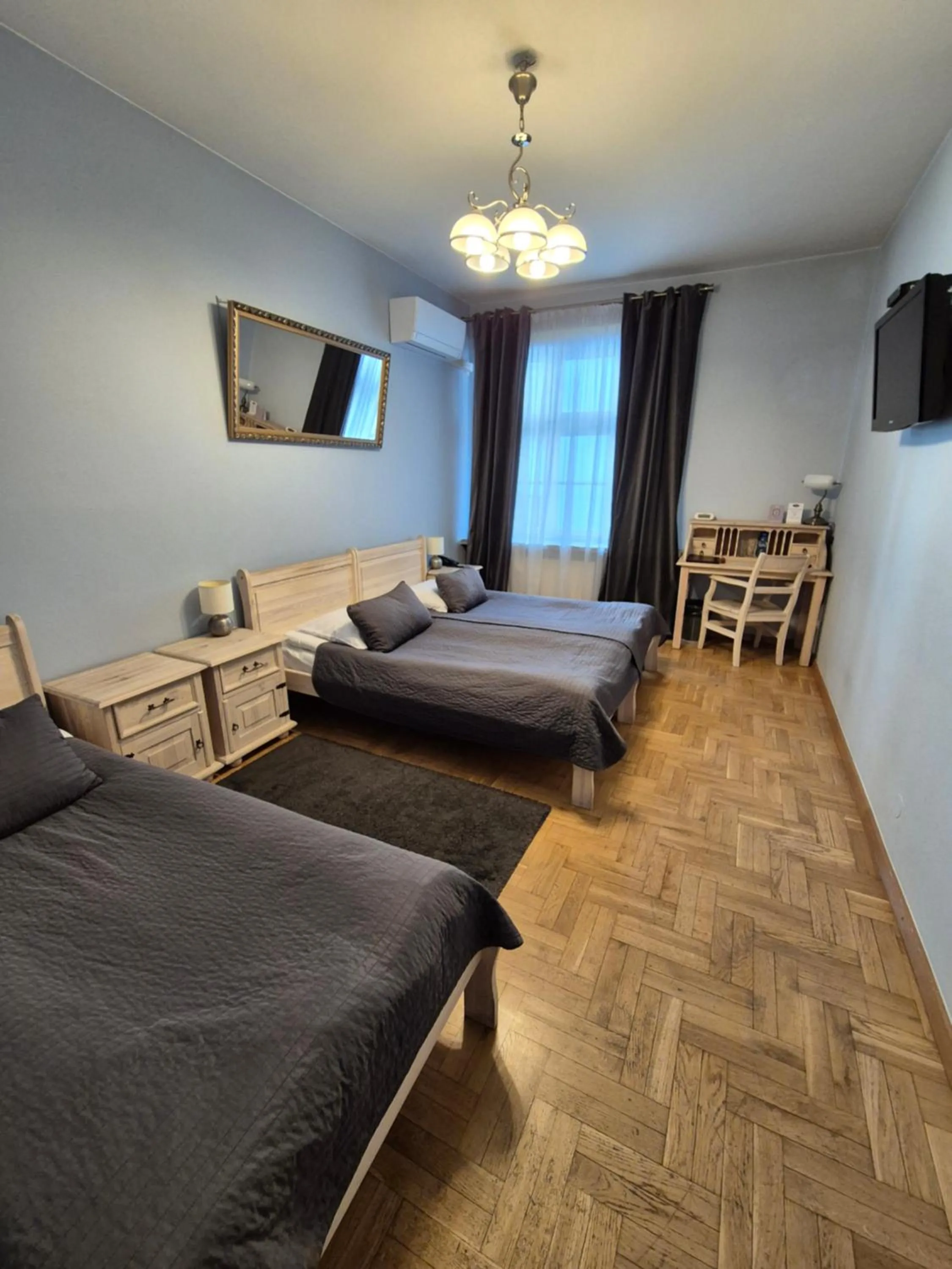 Bed in Hotel Mikołaj