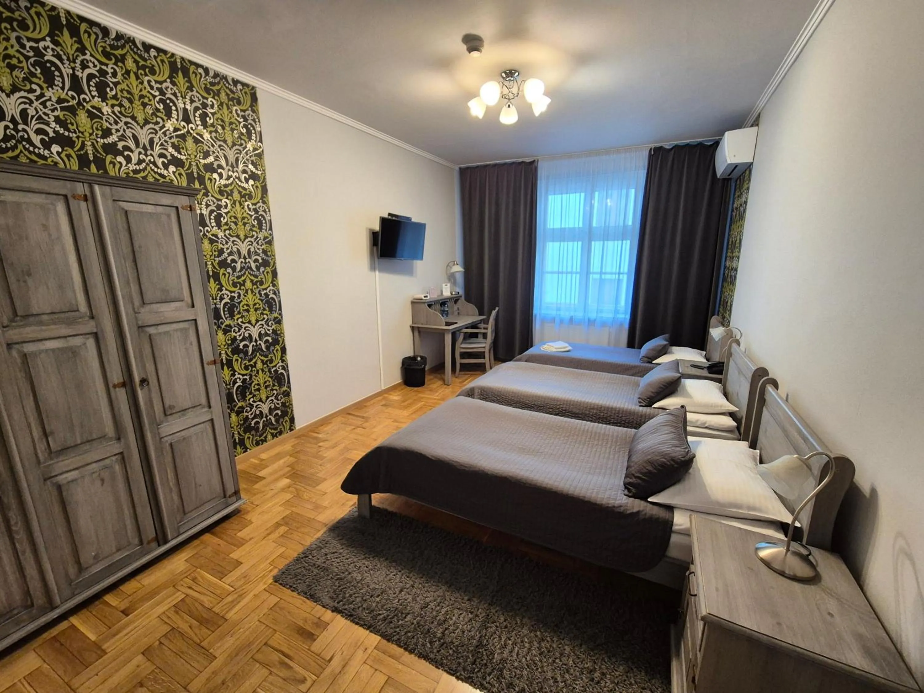 Bed in Hotel Mikołaj