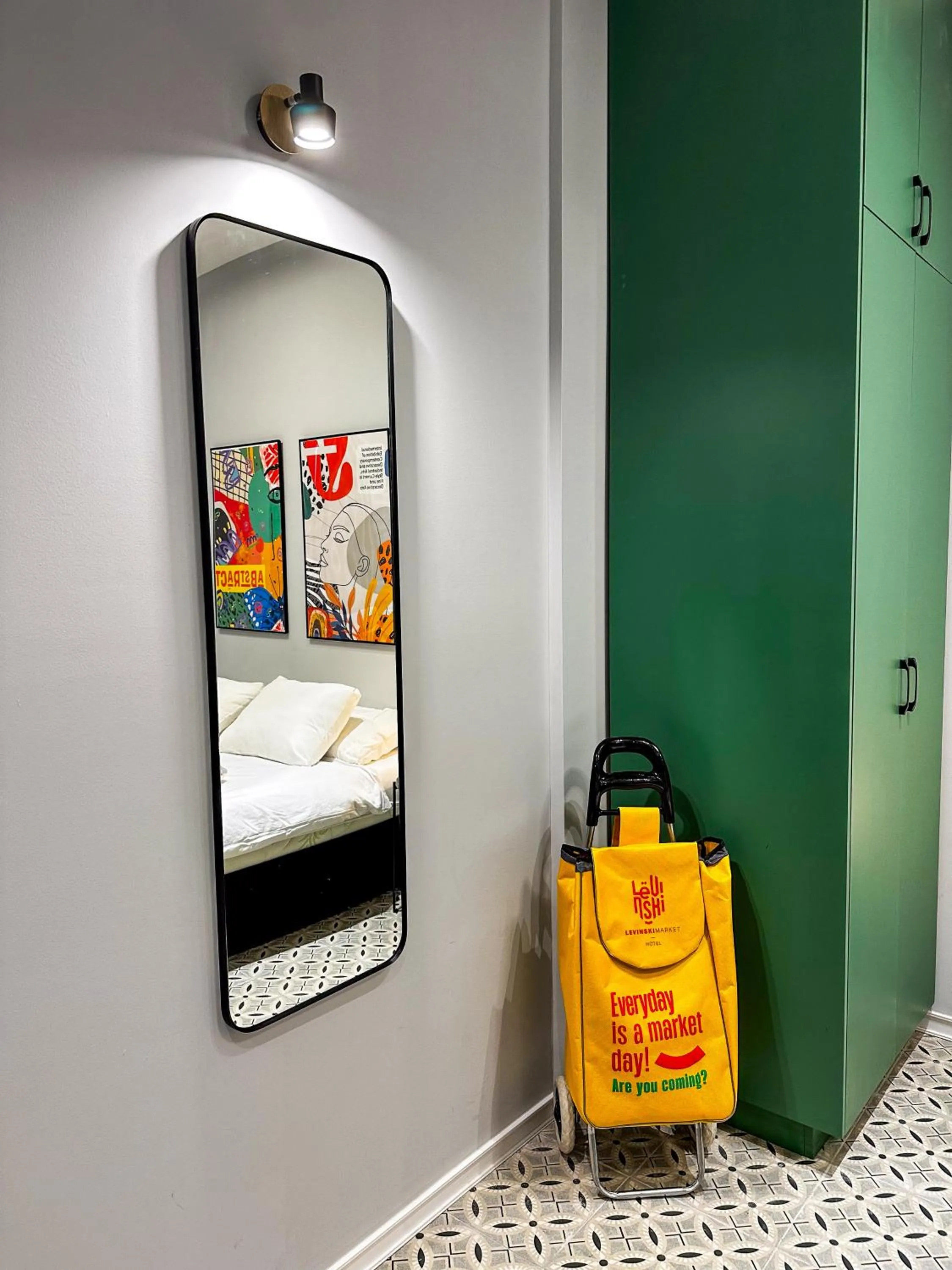 Bedroom in Levinski Market Hotel