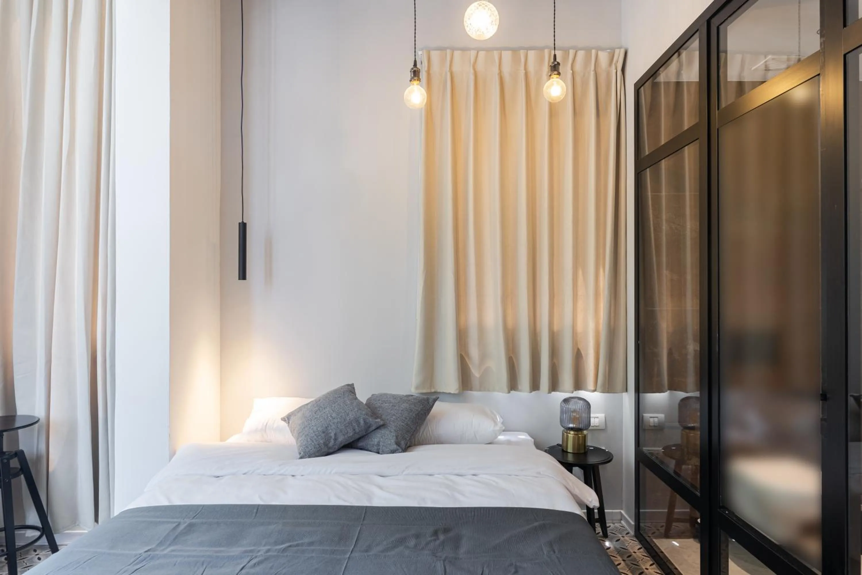 Bed in Levinski Market Hotel