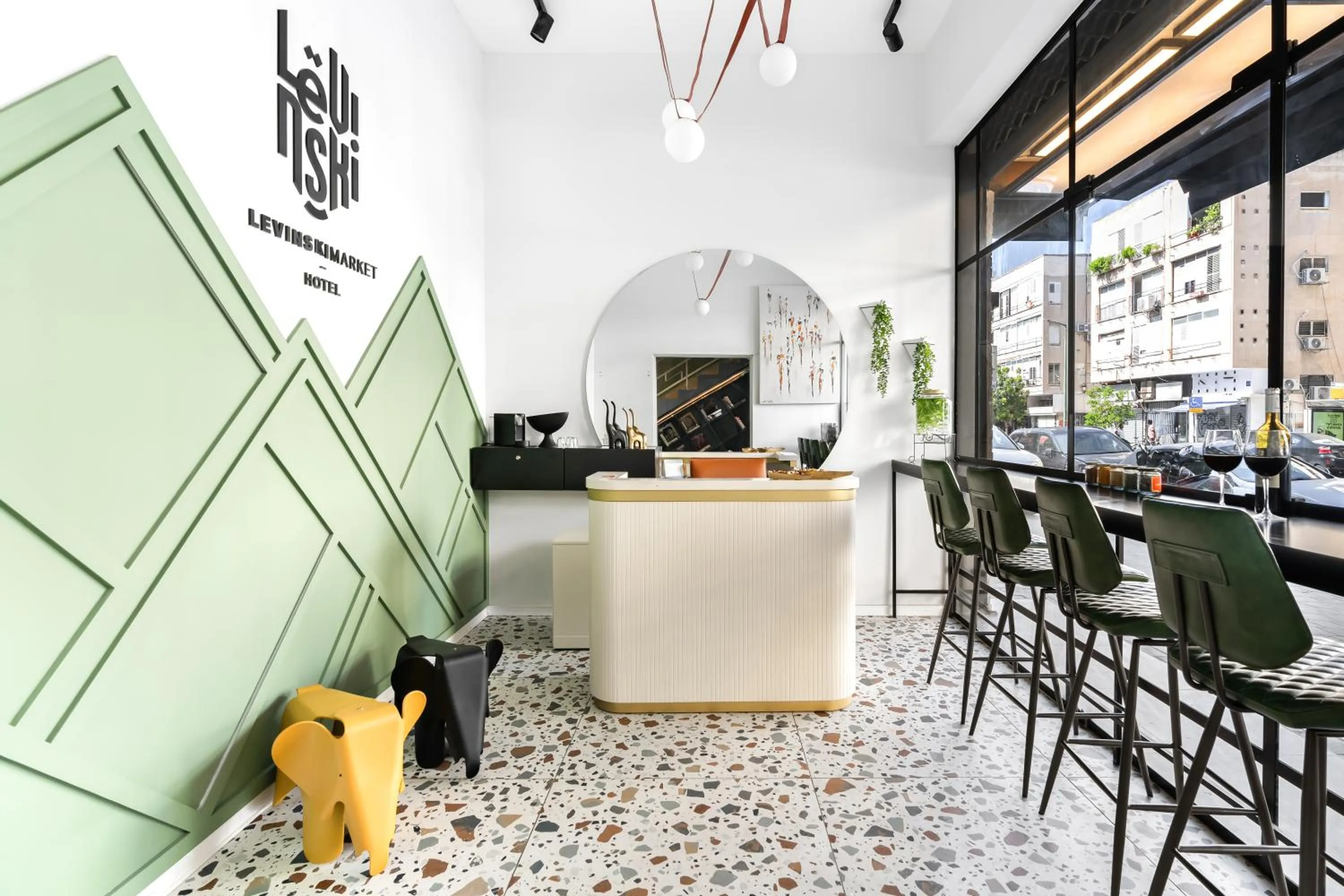 Lobby or reception in Levinski Market Hotel