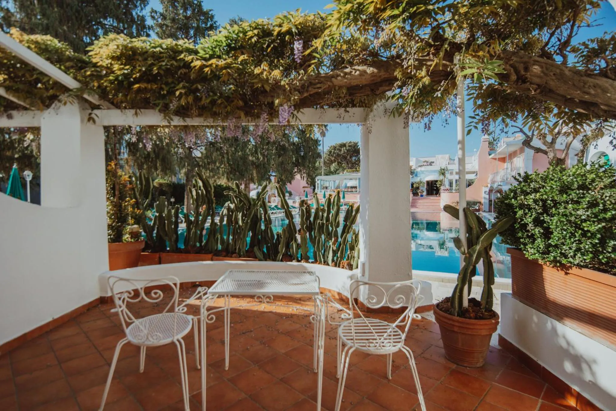 Pool view in Hotel Continental Ischia