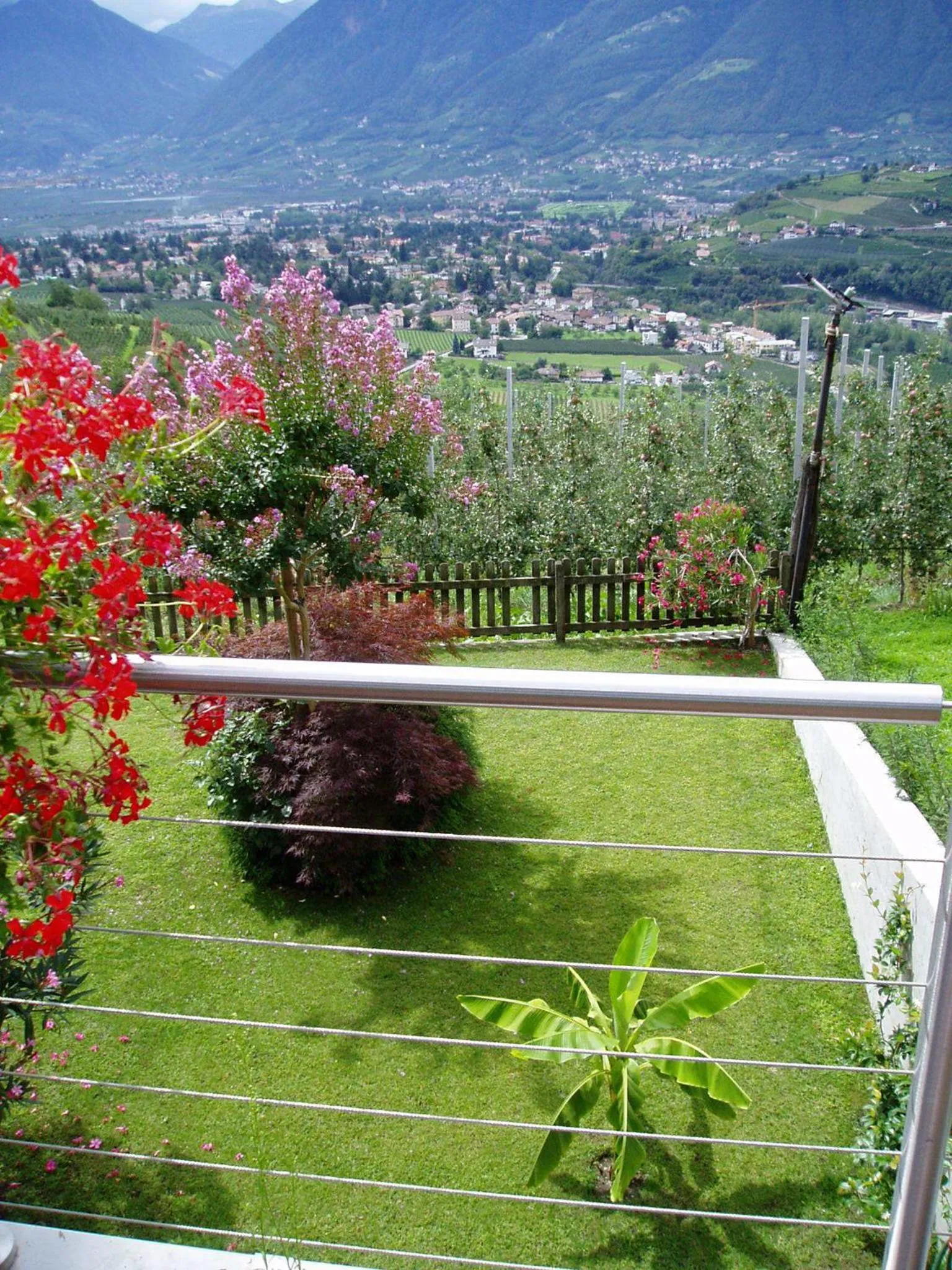 Garden view in Appartements Dornach