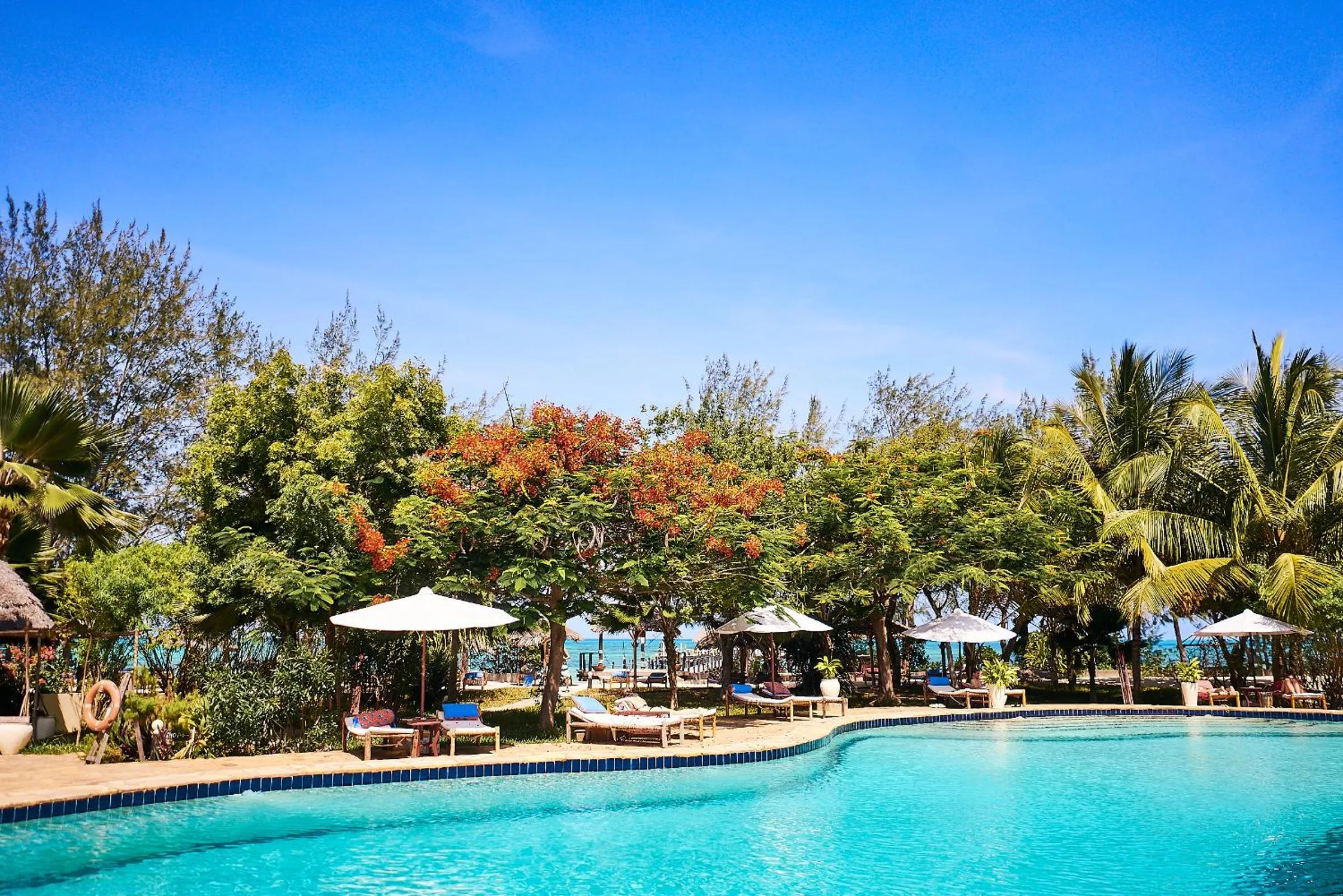 Pool view in Spice Island Hotel & Resort