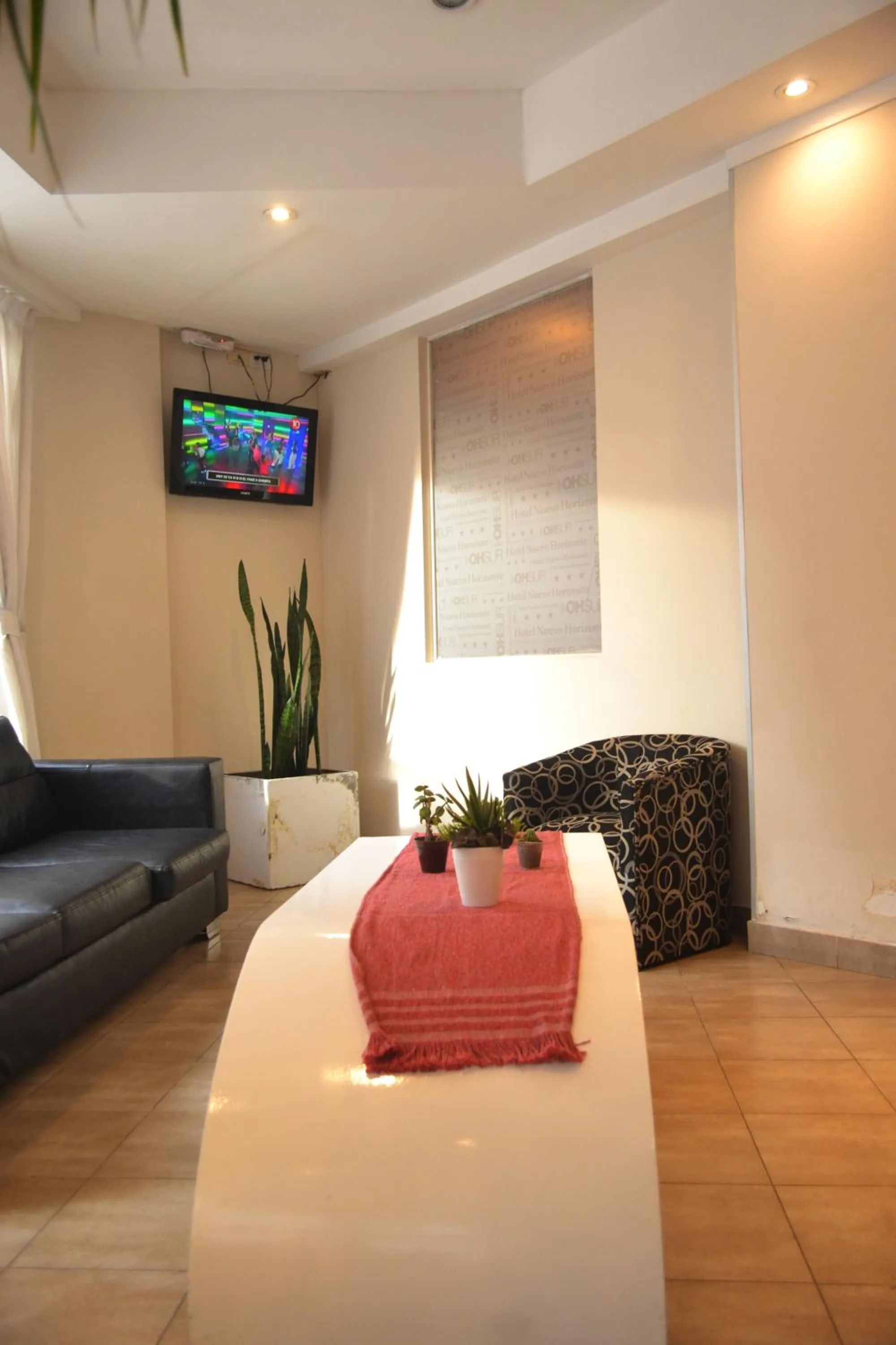 Communal lounge/ TV room in Nuevo Horizonte Hotel