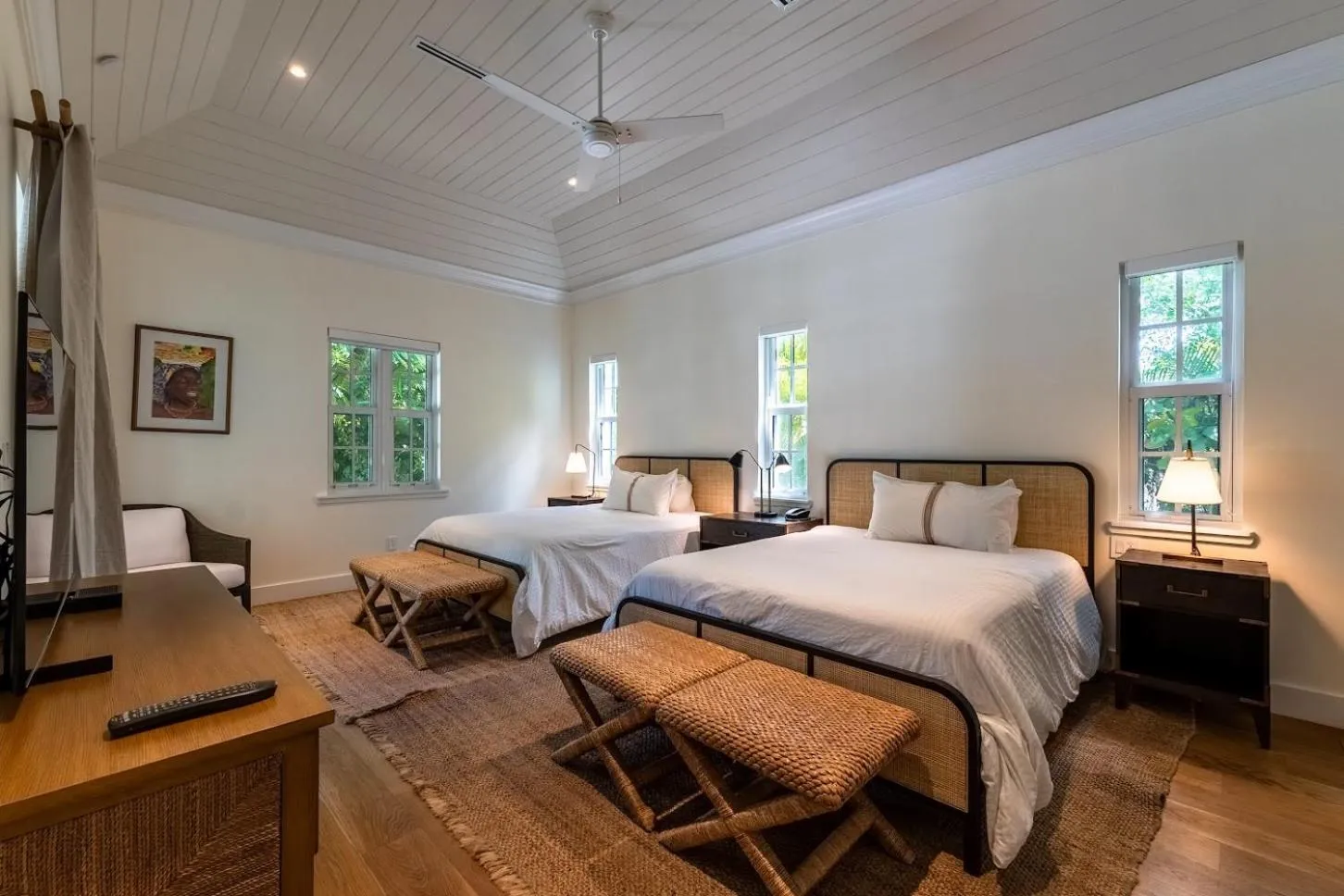 Bed in Pink Sands Resort