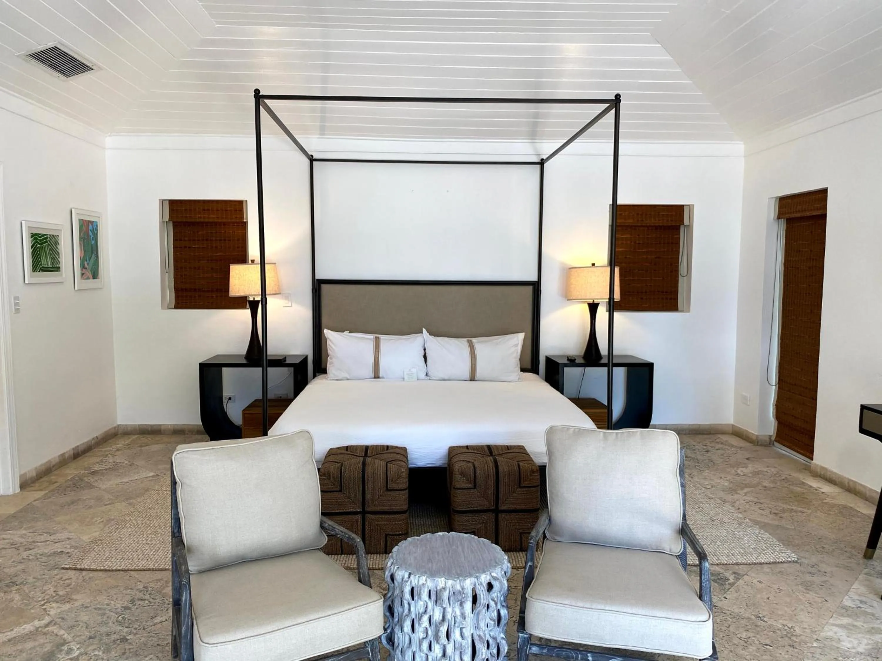 Bed in Pink Sands Resort