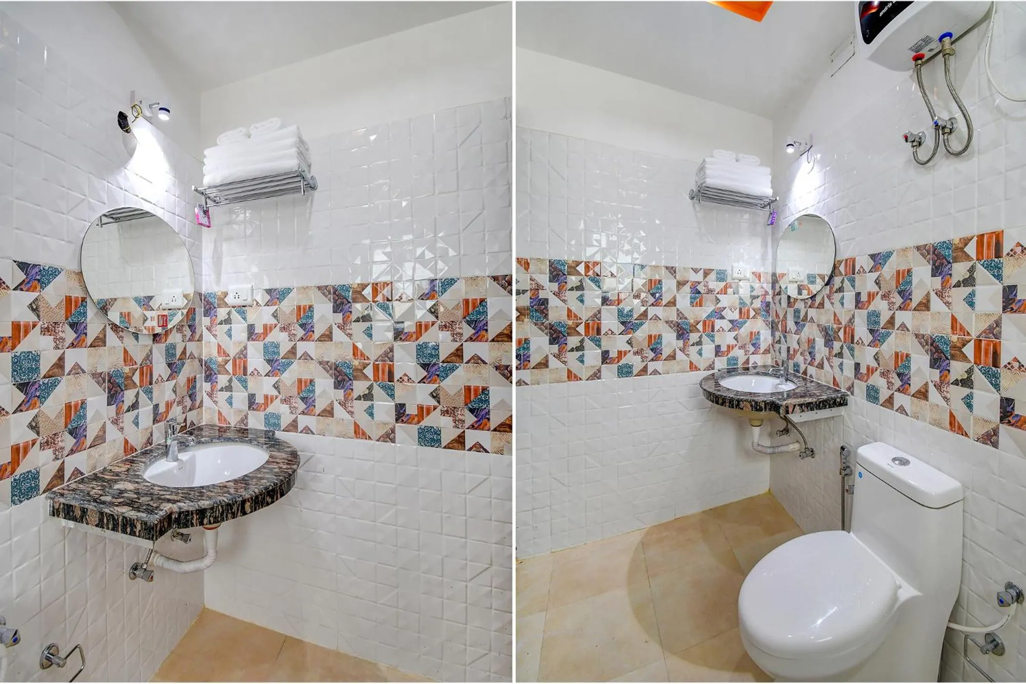 Bathroom in FabHotel Anchorage Inn - Nr Axis Mall
