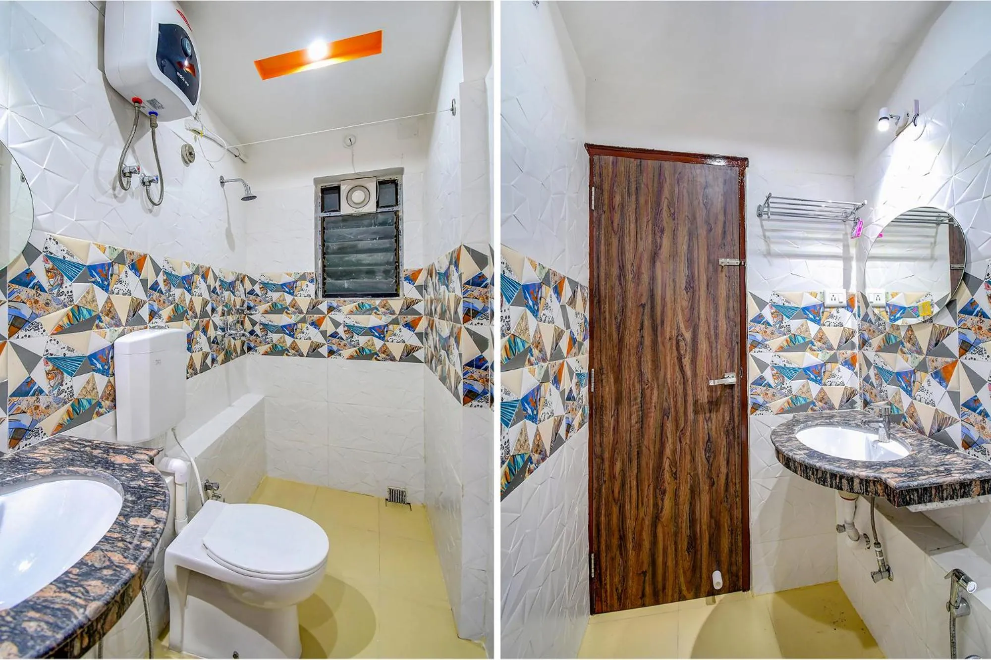 Bathroom in FabHotel Anchorage Inn - Nr Axis Mall