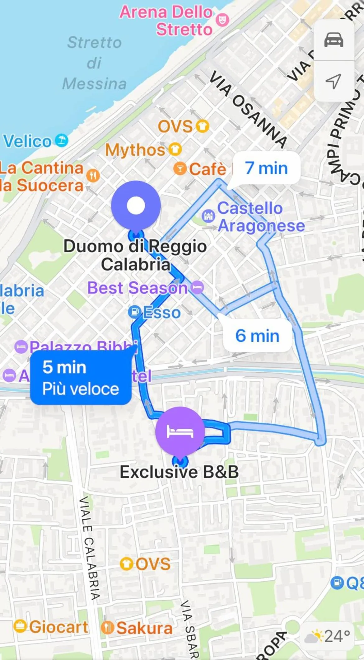 Text overlay in Exclusive B&B