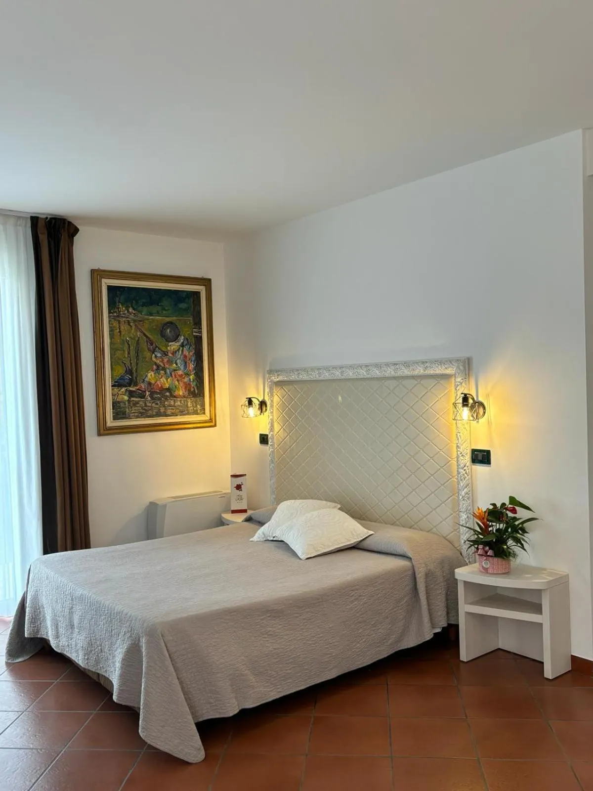 Bedroom, Bed in Hotel Delle Rose