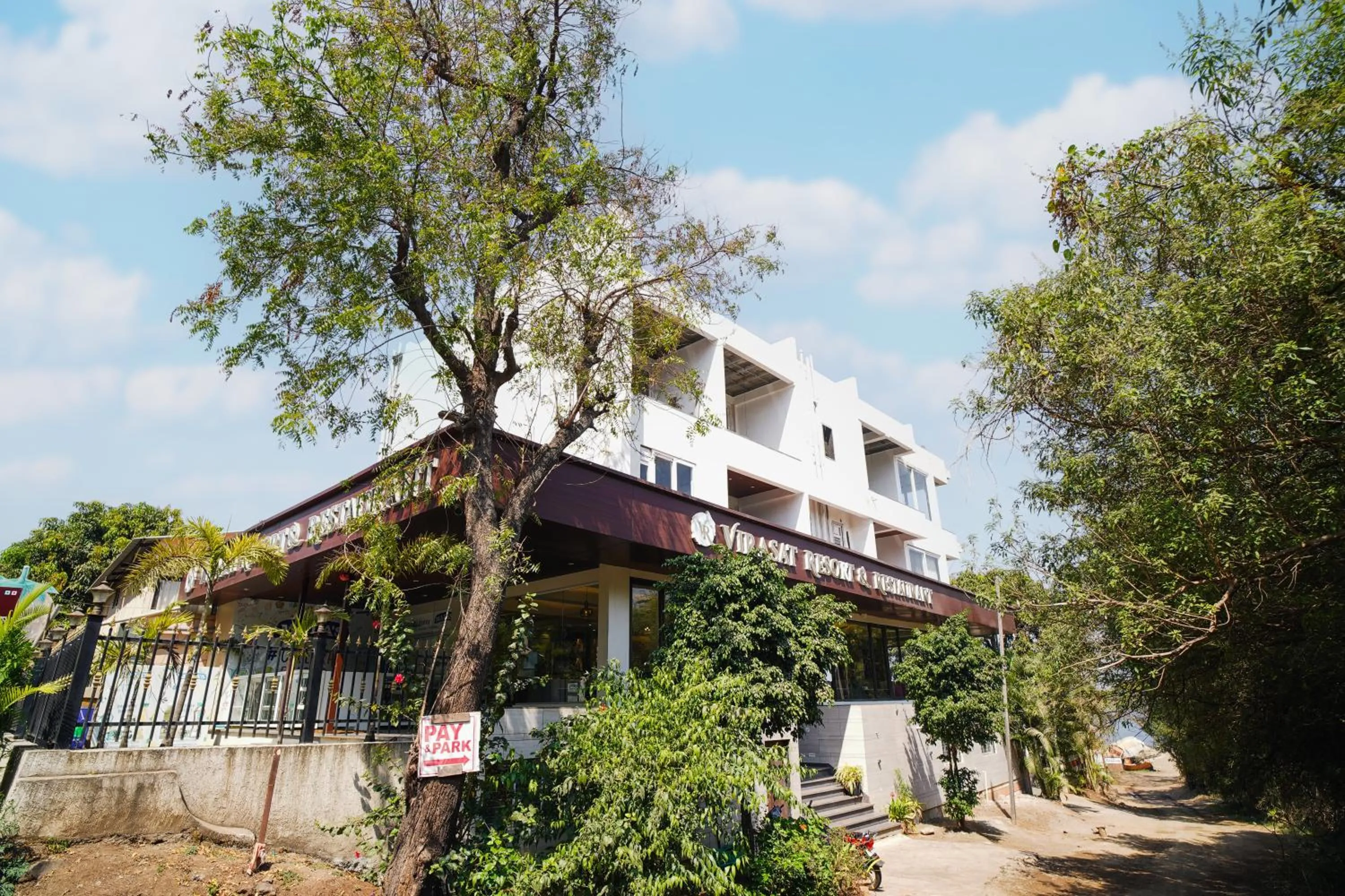 Facade/entrance in VIRASAT RESORT