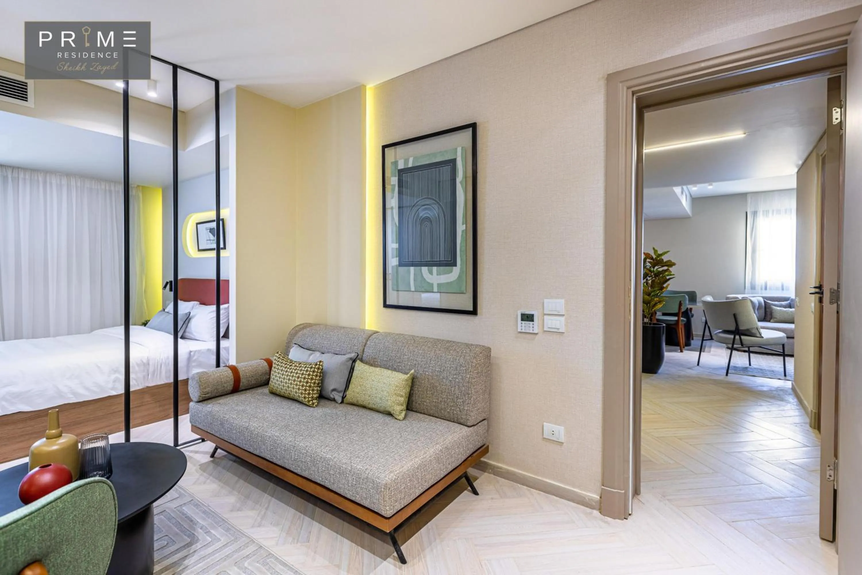 Photo of the whole room, Bed in Prime Residence Sheikh Zayed