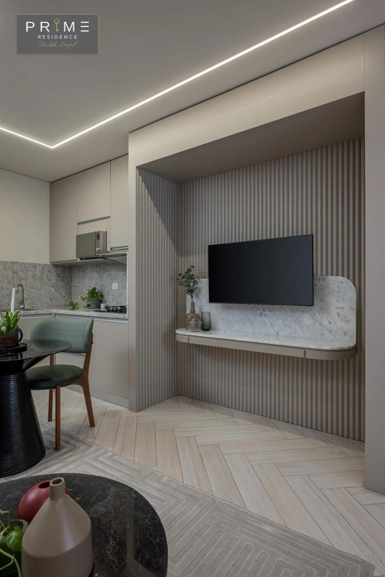 TV and multimedia in Prime Residence Sheikh Zayed