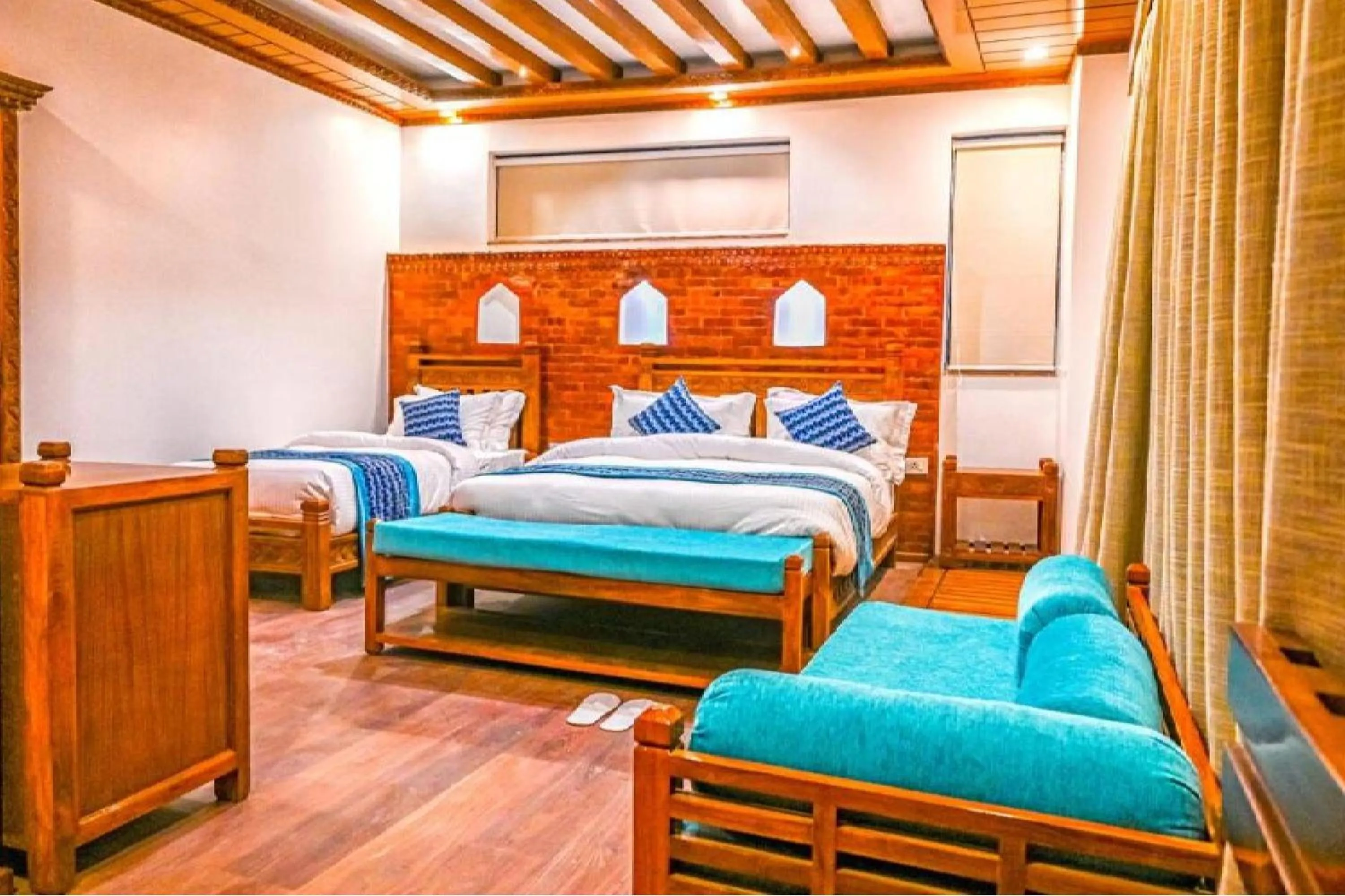 Photo of the whole room, Bed in Surya Heritage Hotel