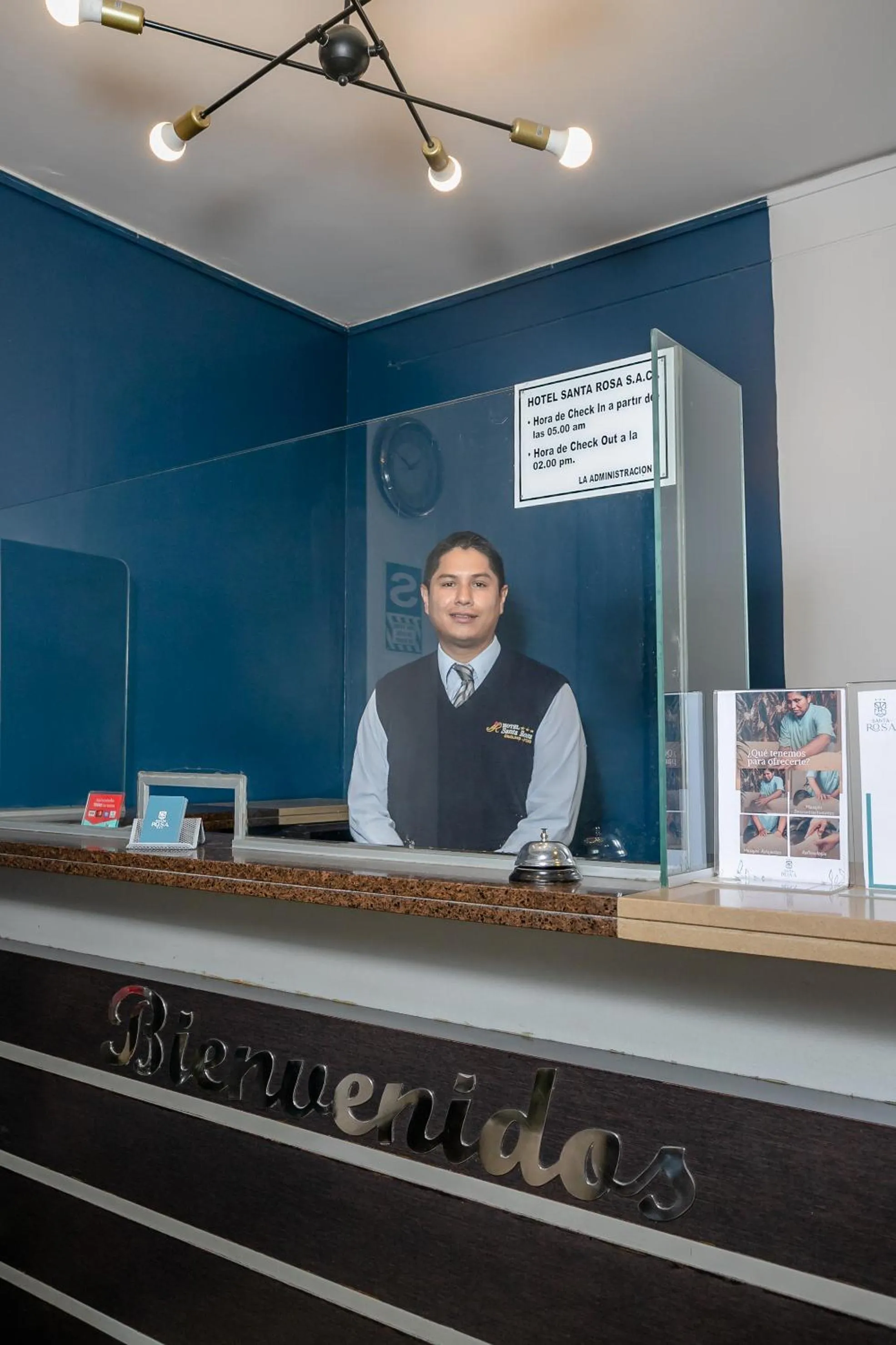 Lobby or reception in Hotel Santa Rosa